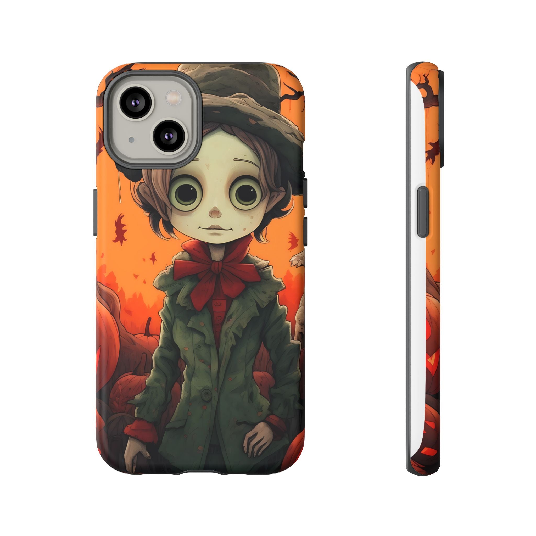 Spooky Autumn Child Hexagon Stone iPhone Case