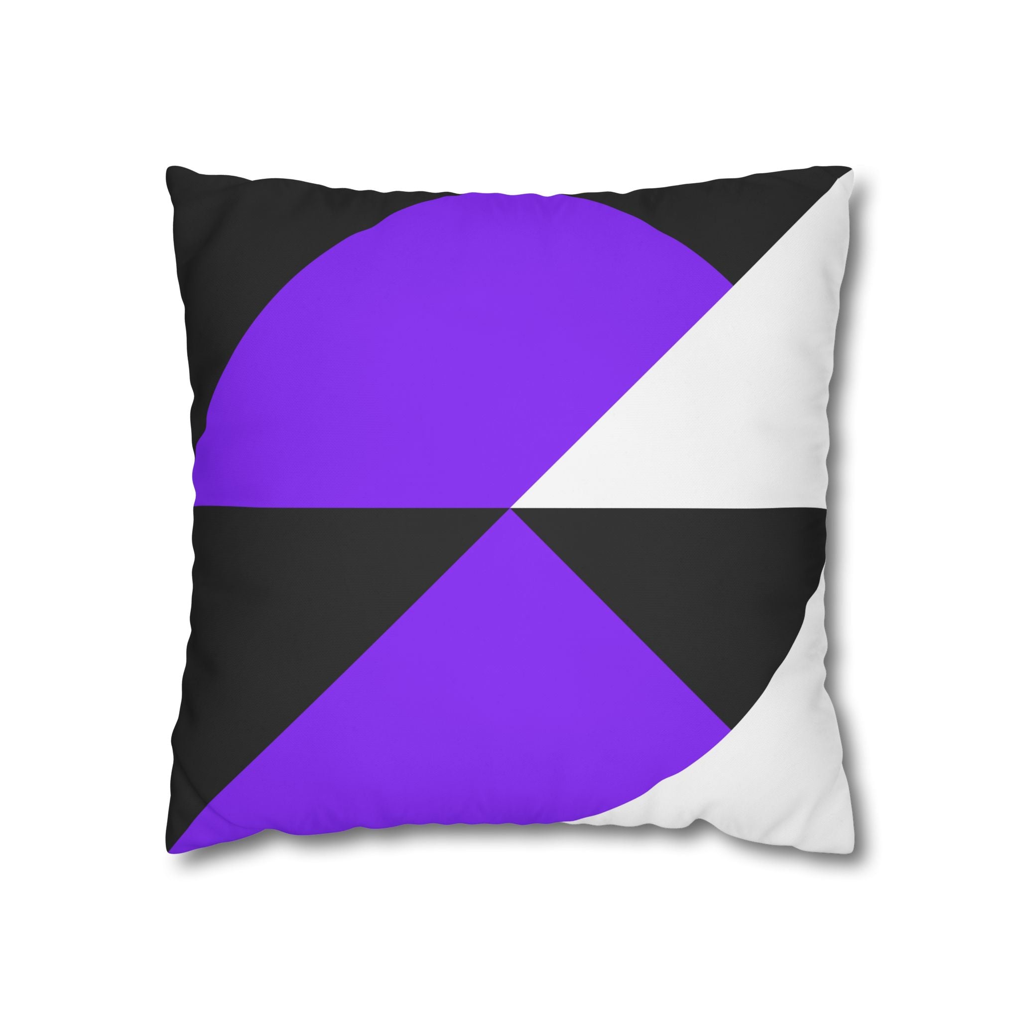 Geometric Purple Triangle Pillowcase