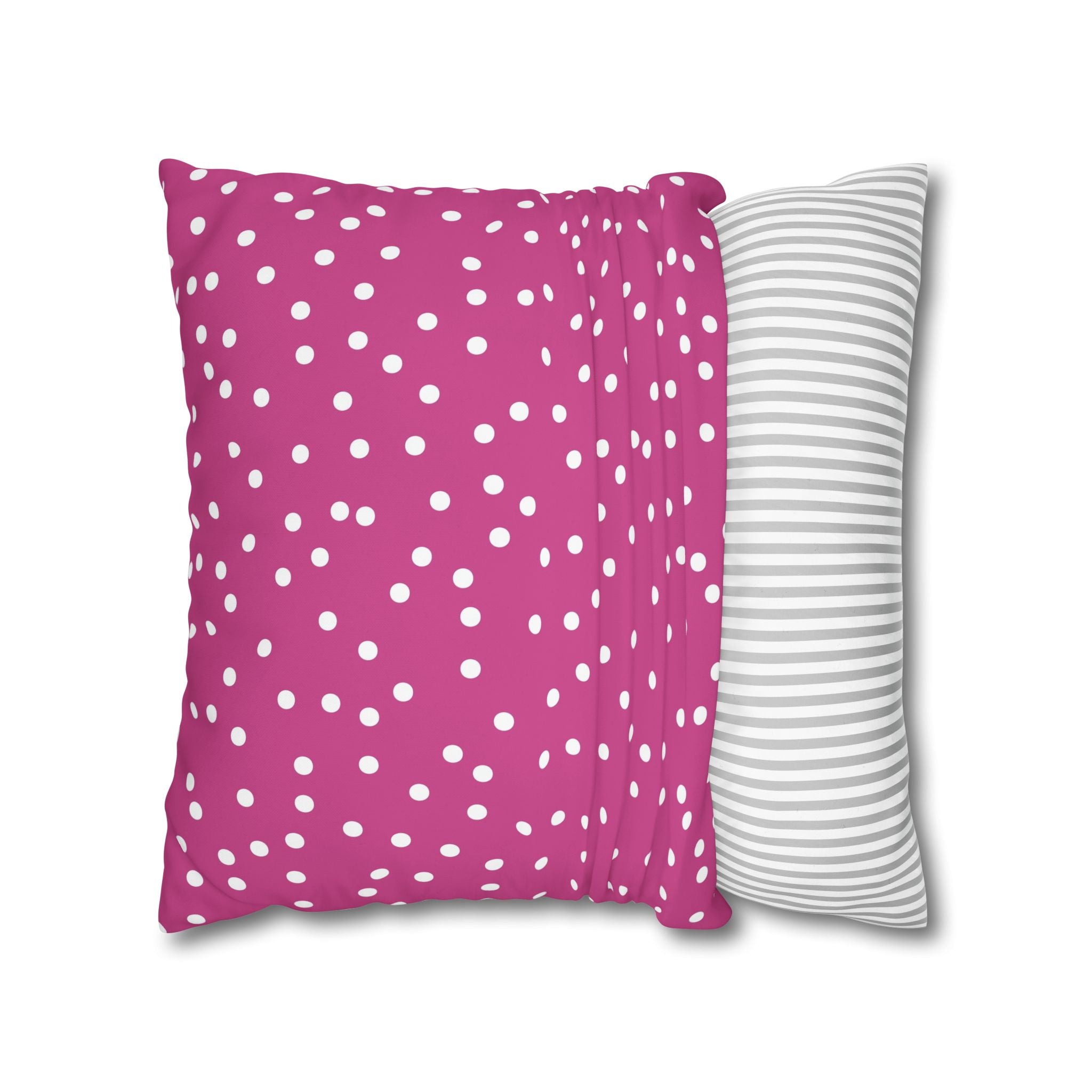 Magenta Polka Dot Pillowcase