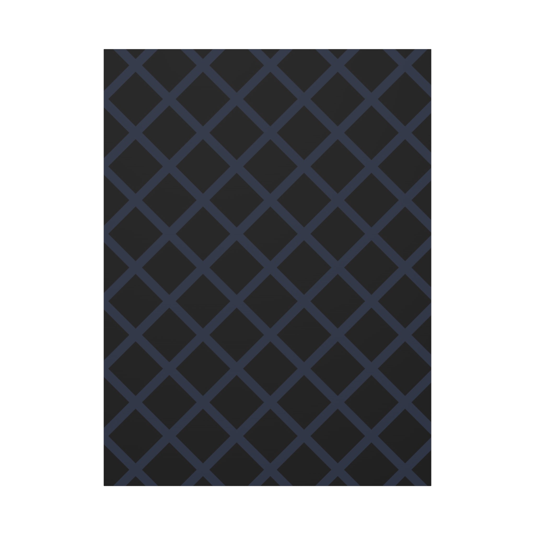 Geometric Diamond Lattice Canvas Art