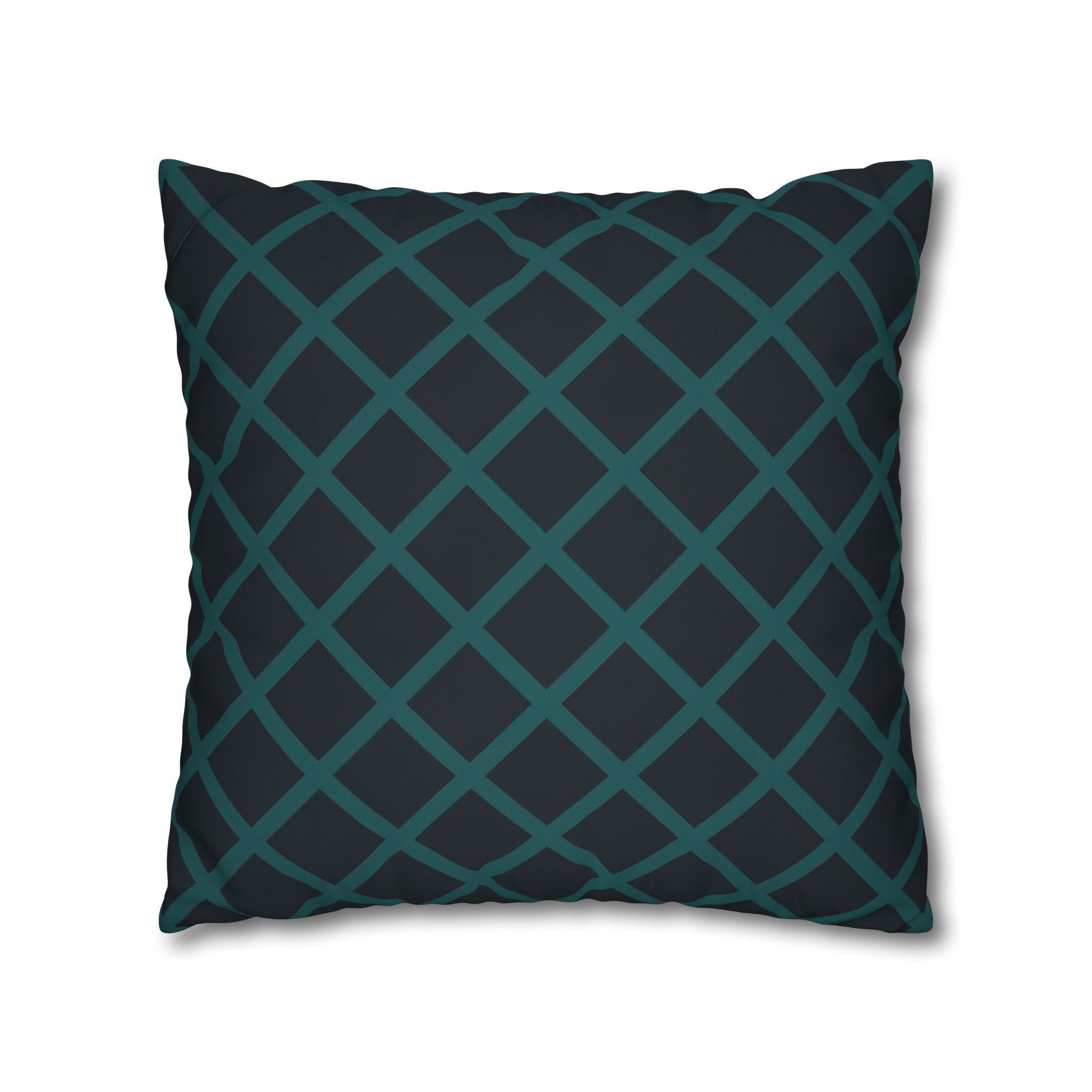 Teal Geometric Pillowcase - Modern Design