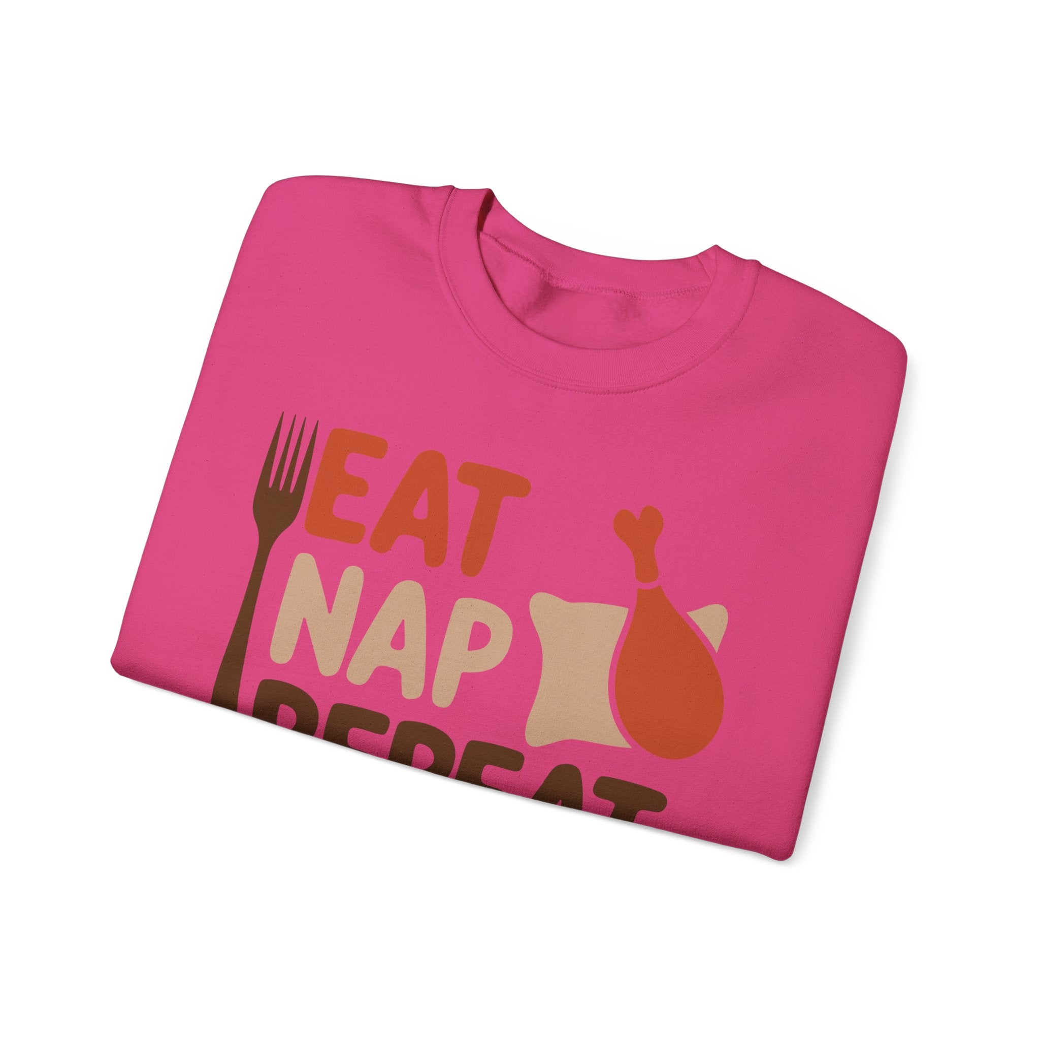 Eat Nap Repeat Thanksgiving Sweatshirt