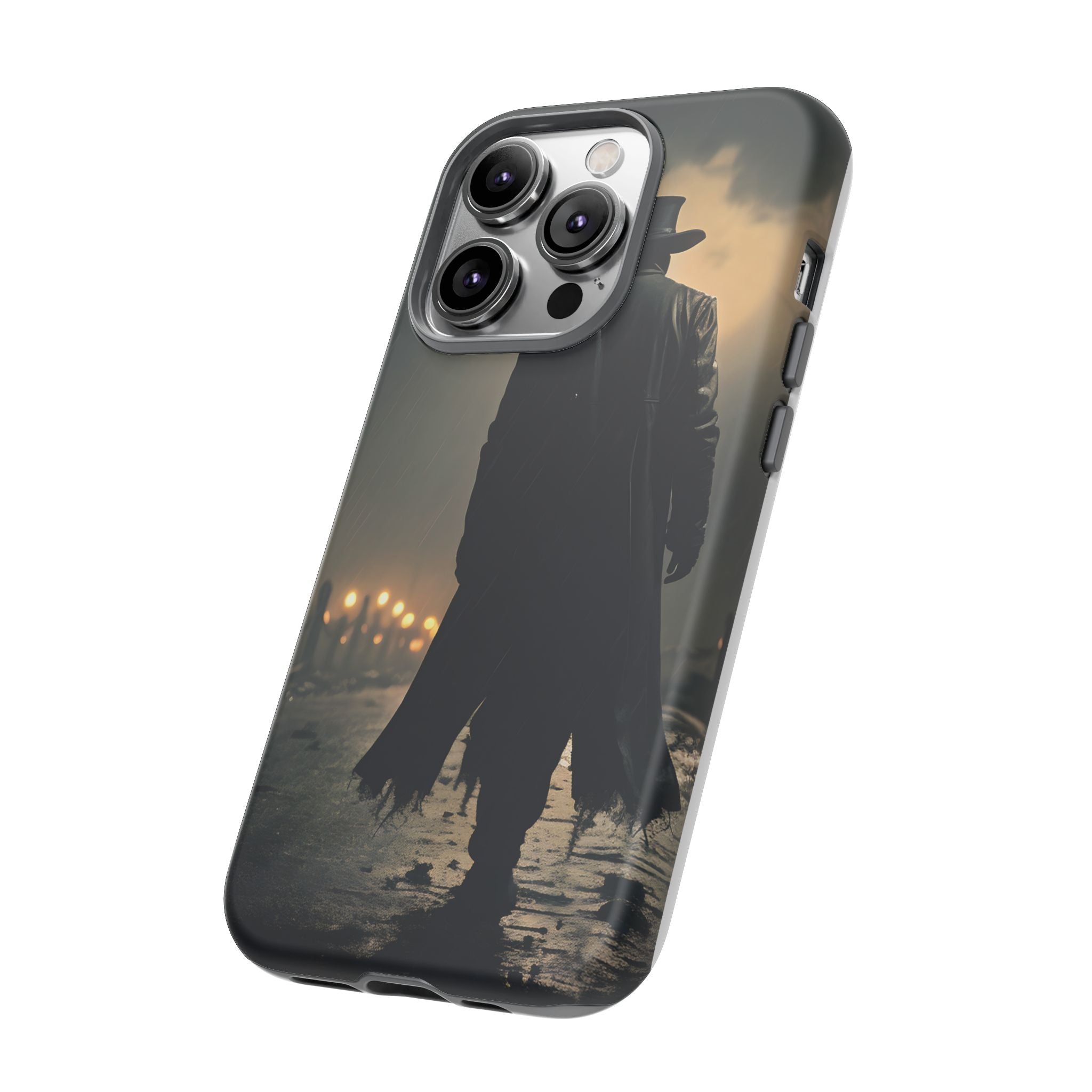 Mysterious Night Walk Hexagon Stone iPhone Case