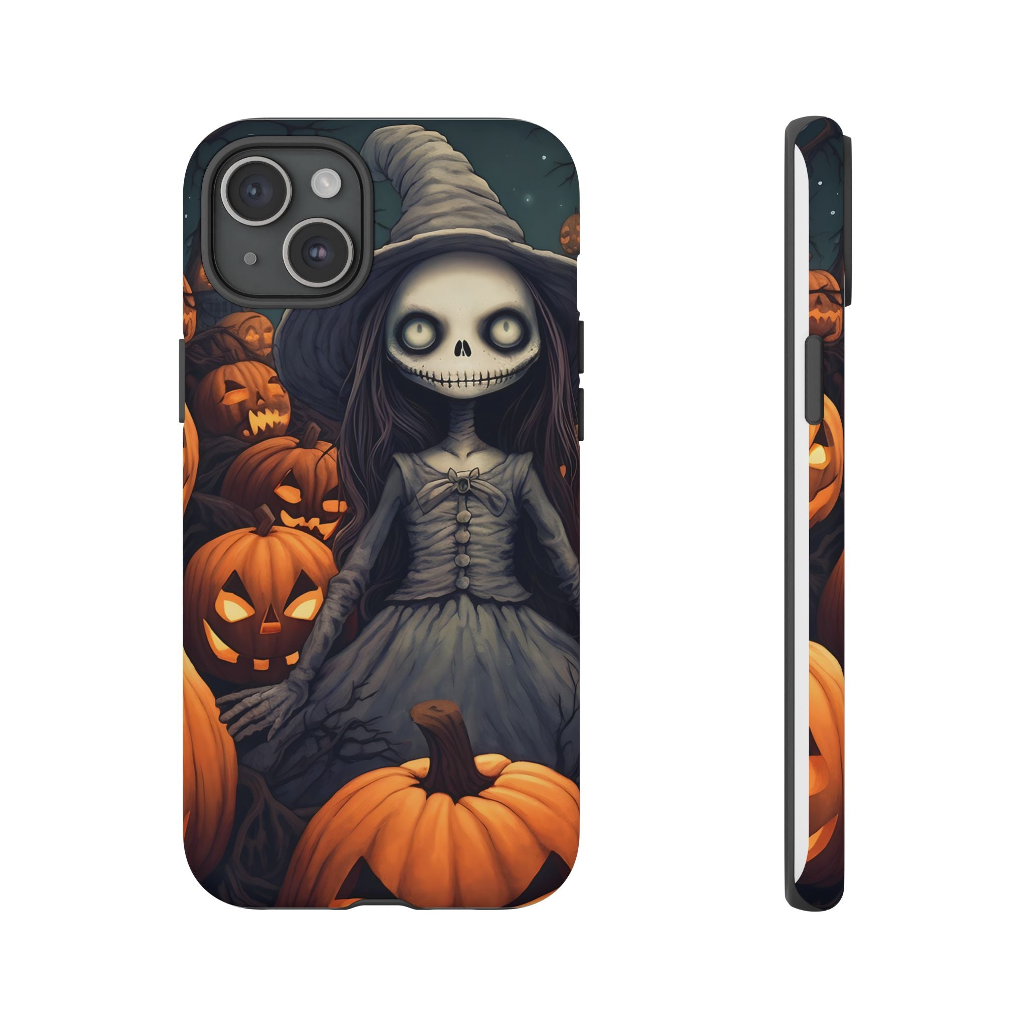 Spooky Witch Girl Hexagon Stone iPhone Case