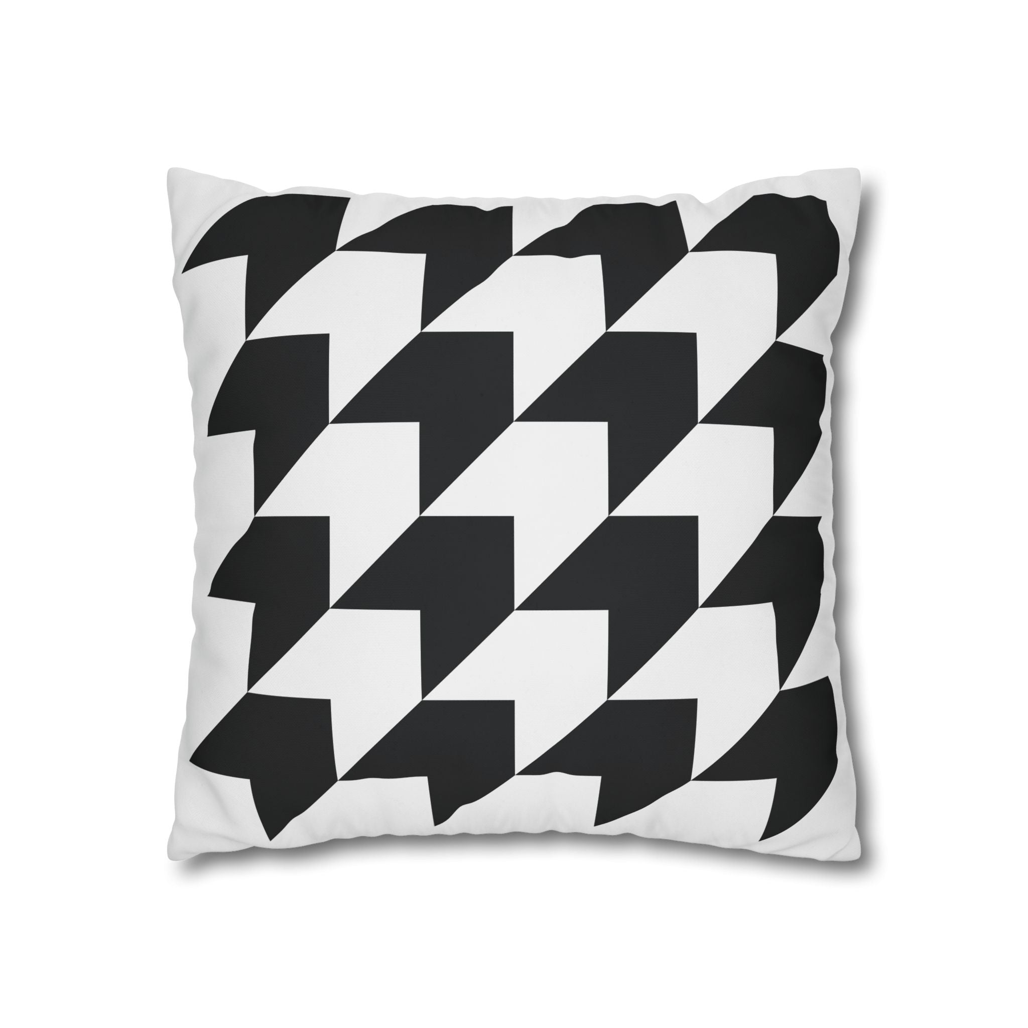 Geometric Arrow Pillowcase - Black & Gray