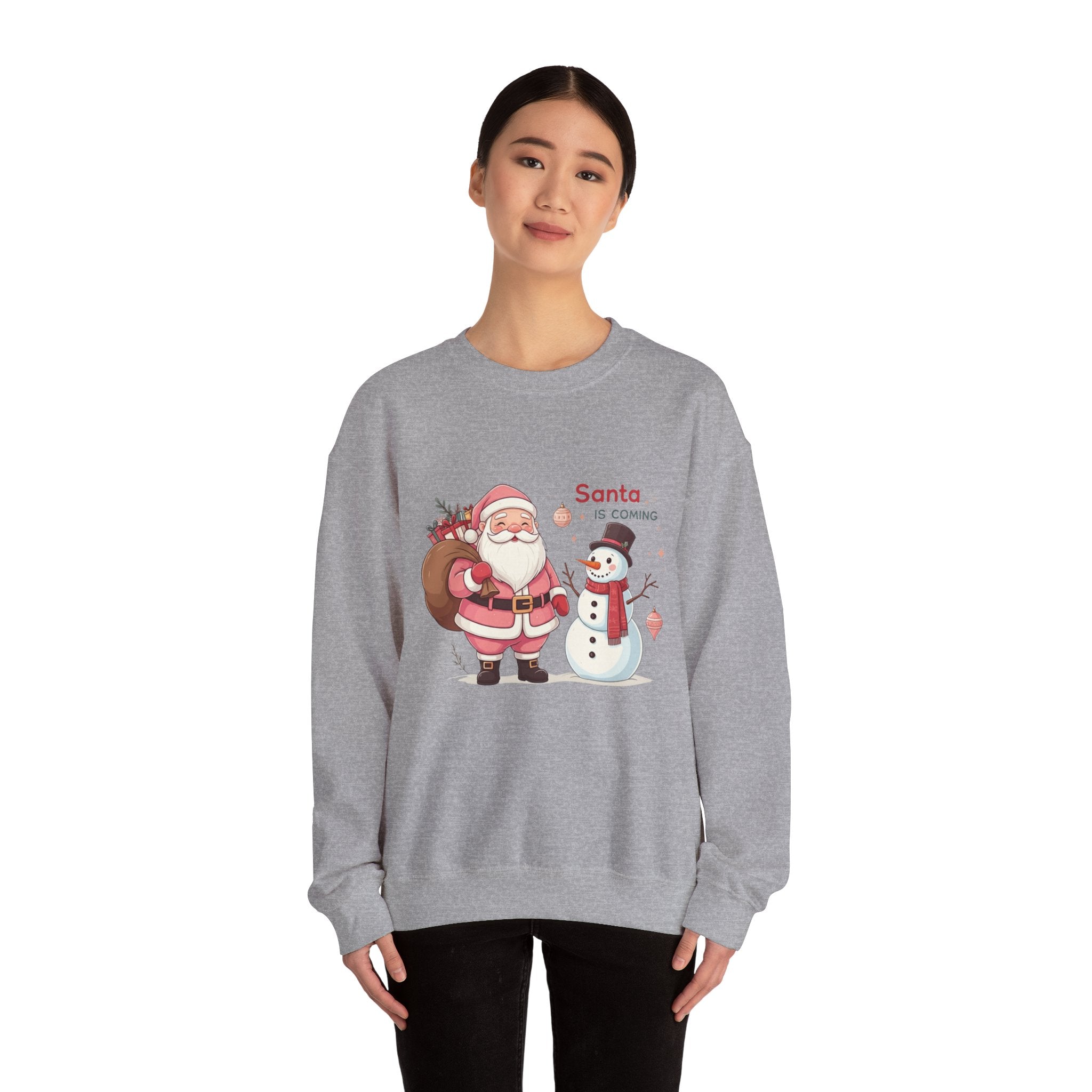 Pink Santa Christmas Sweatshirt