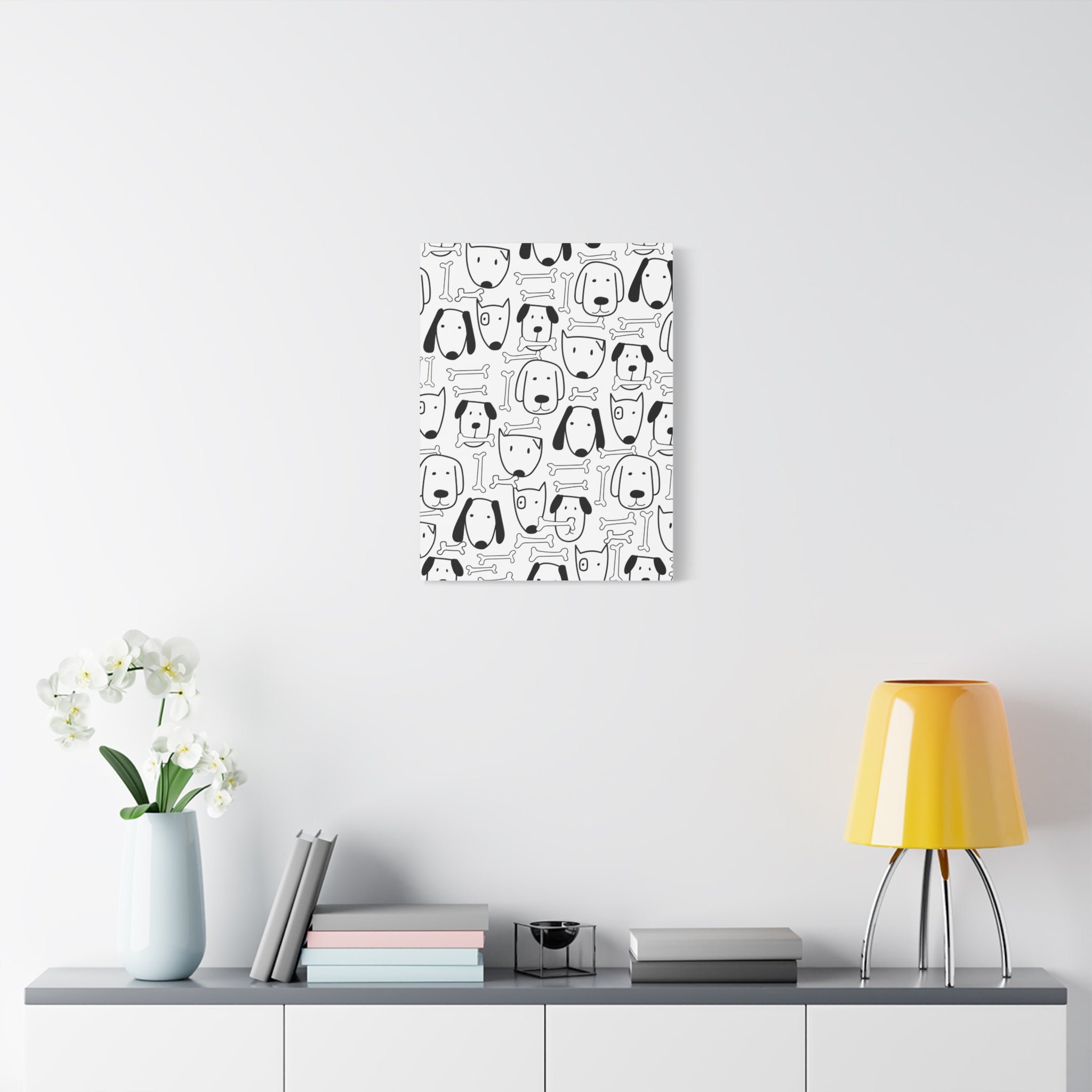 Playful Paws & Bones Canvas Art