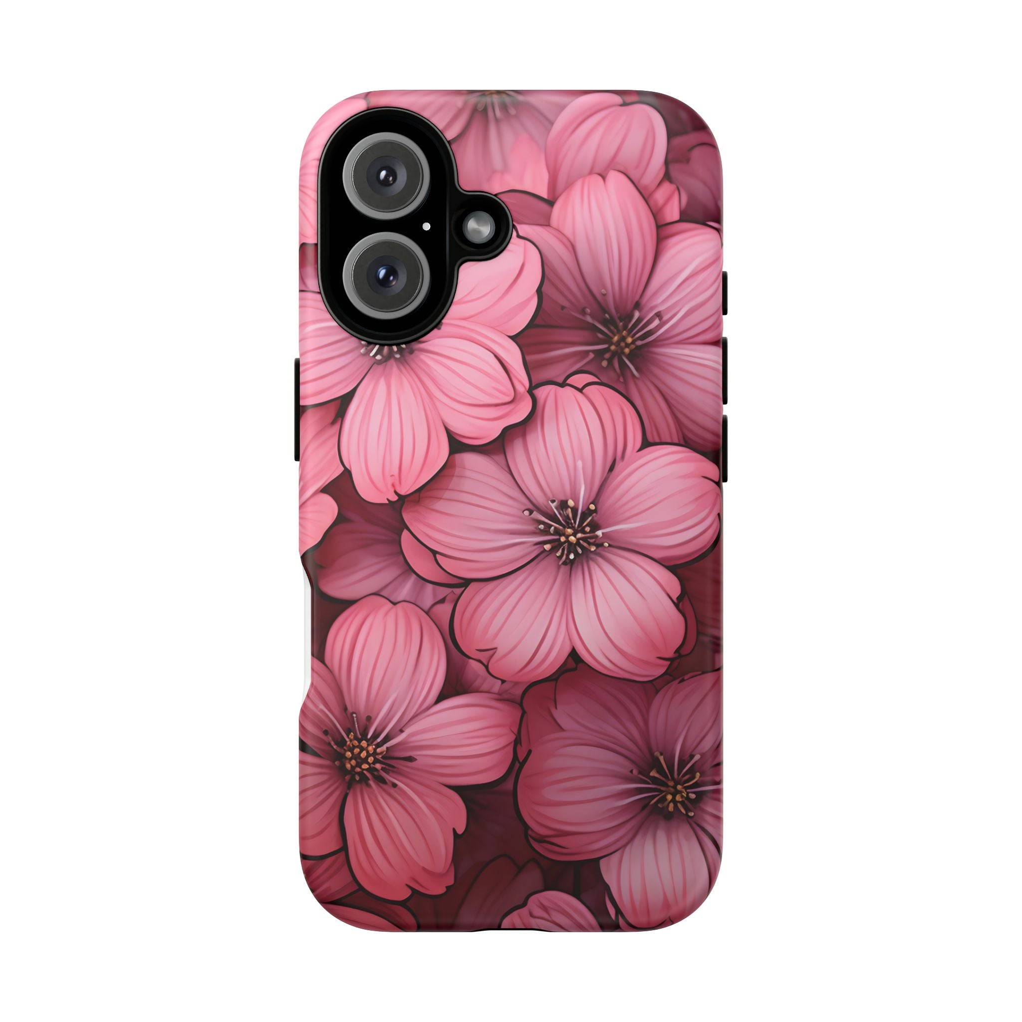 Pink Blossom Hexagon iPhone Case - Rugged