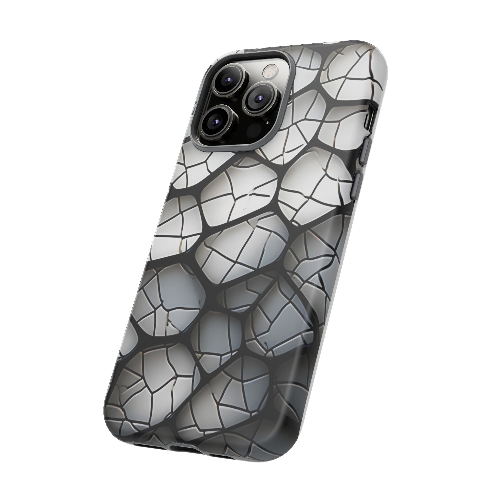 Abstract Mosaic iPhone Case - Textured & Chic