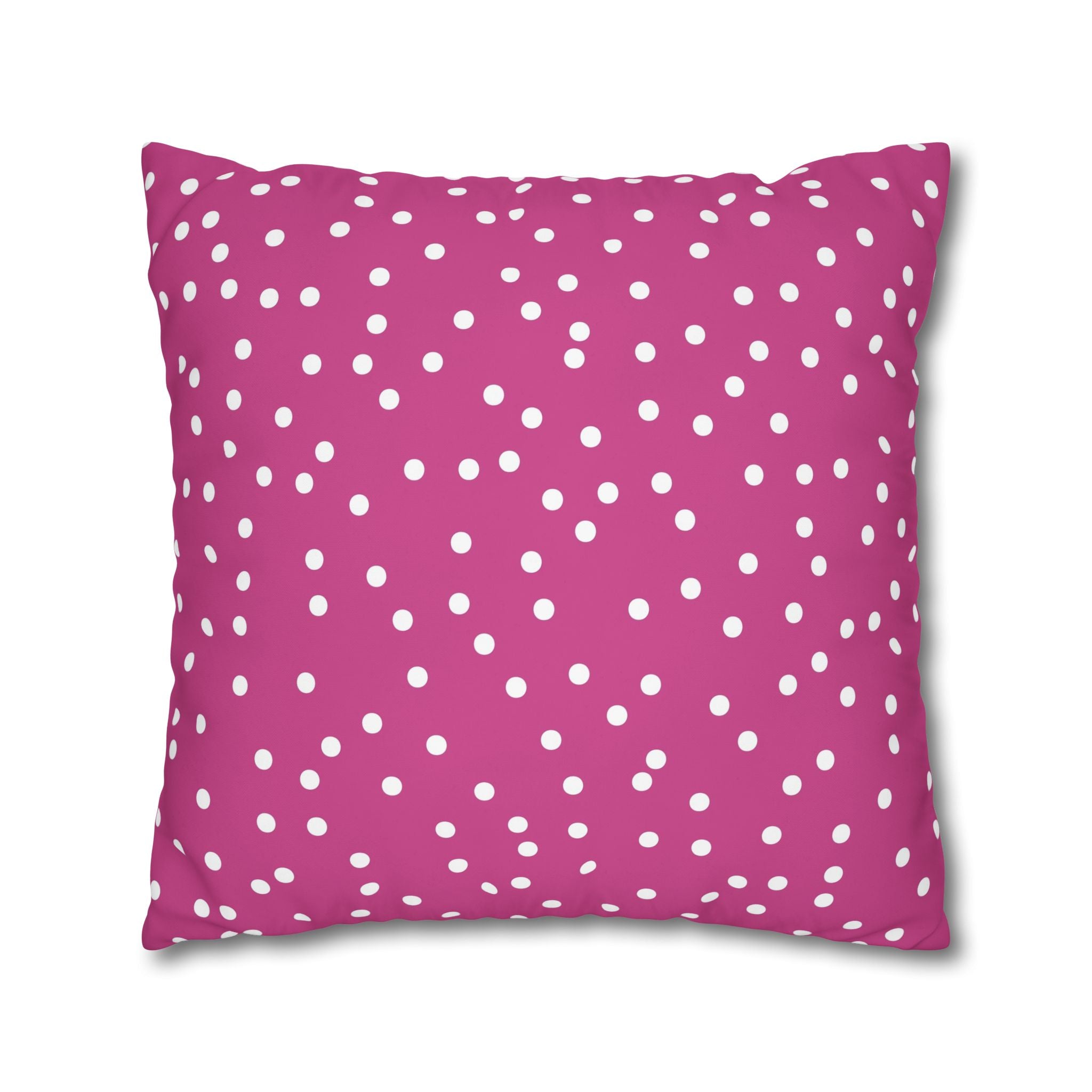 Magenta Polka Dot Pillowcase