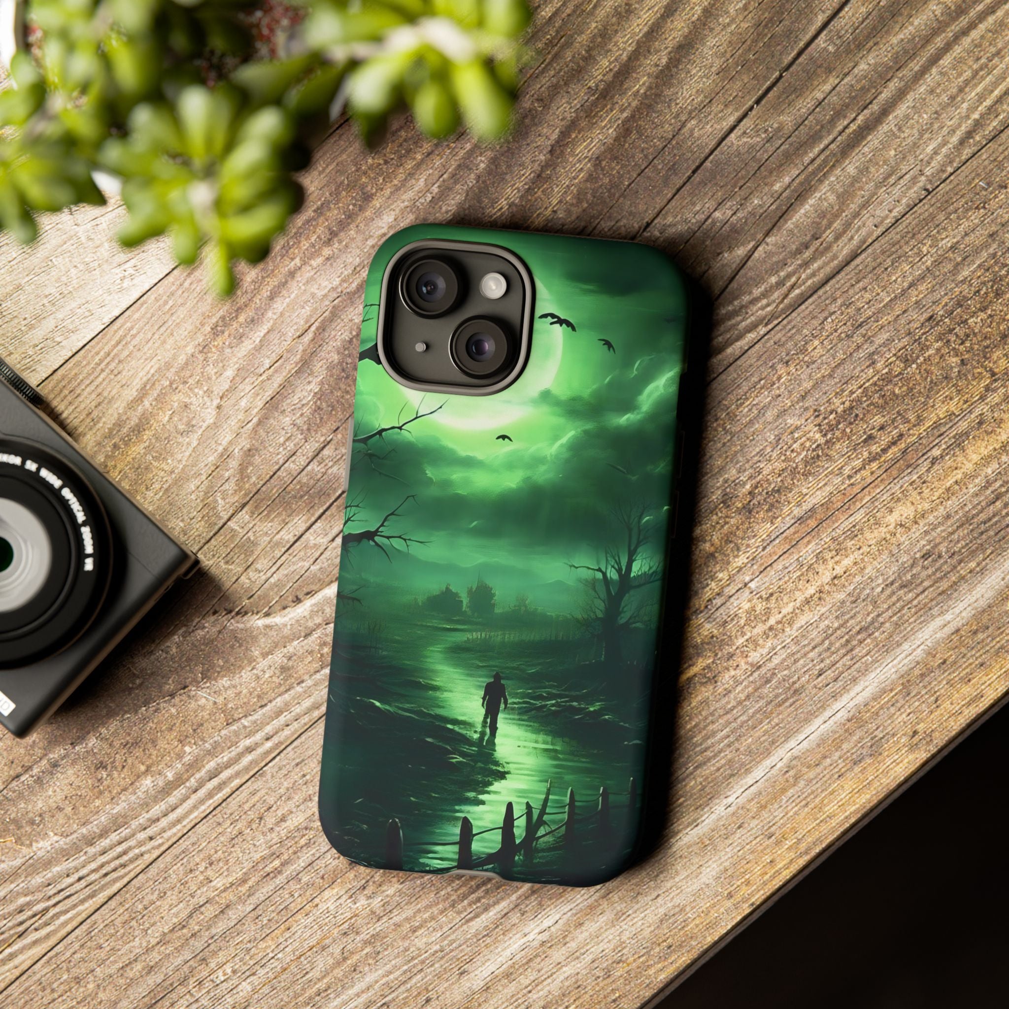 Swamp Moon Gothic iPhone Case - Hexagon Stone