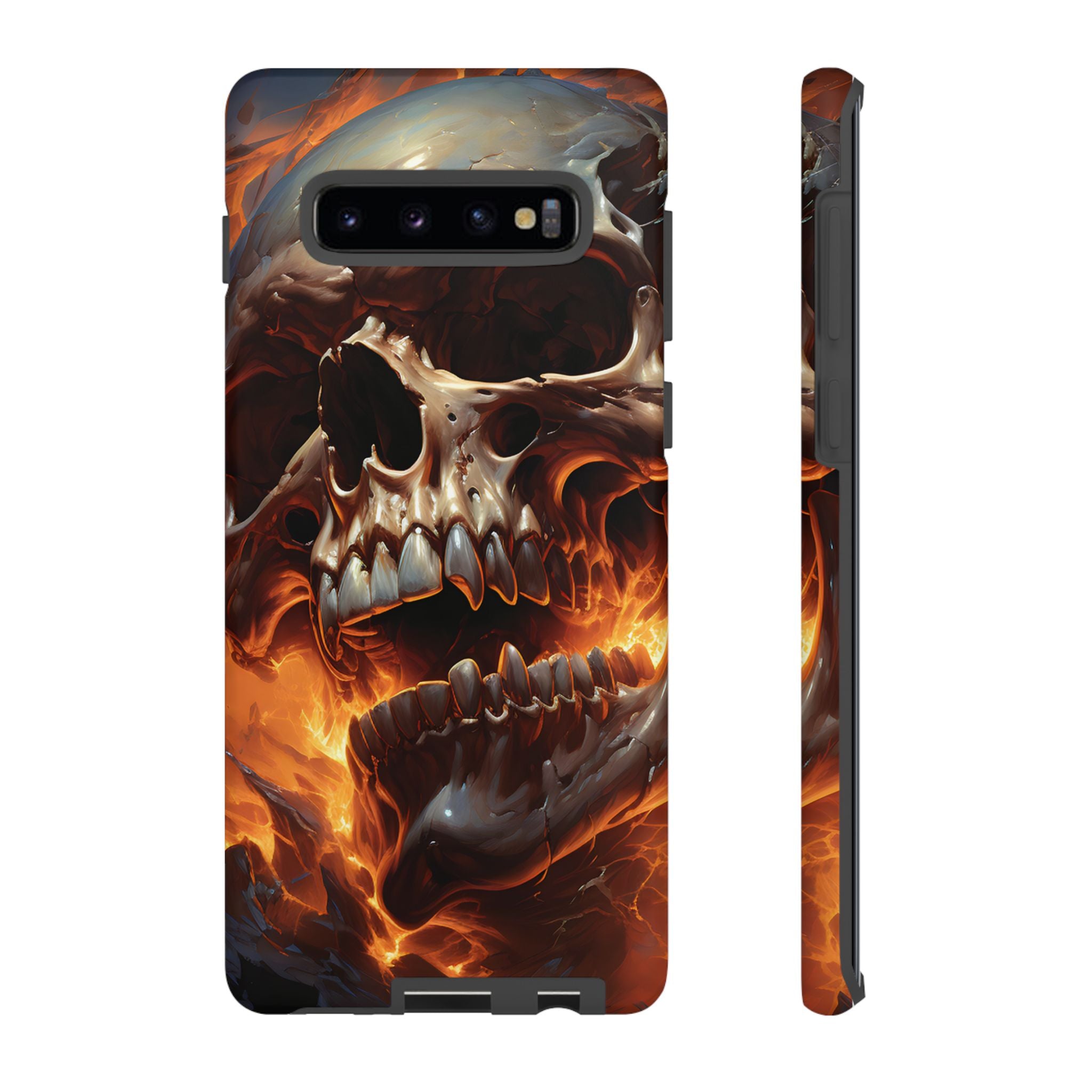 Fiery Skull Samsung Phone Case