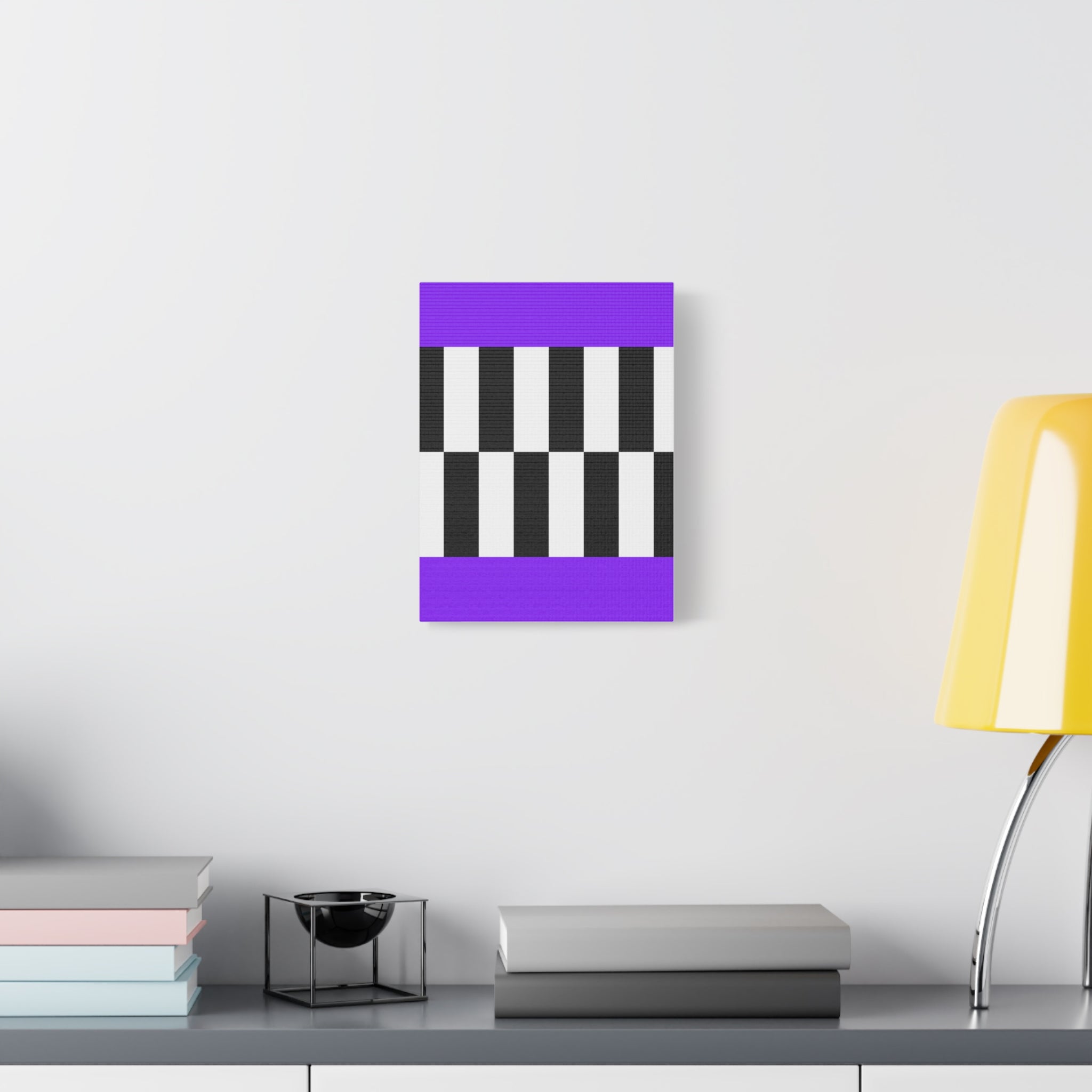 Minimalist Checkerboard Canvas Art