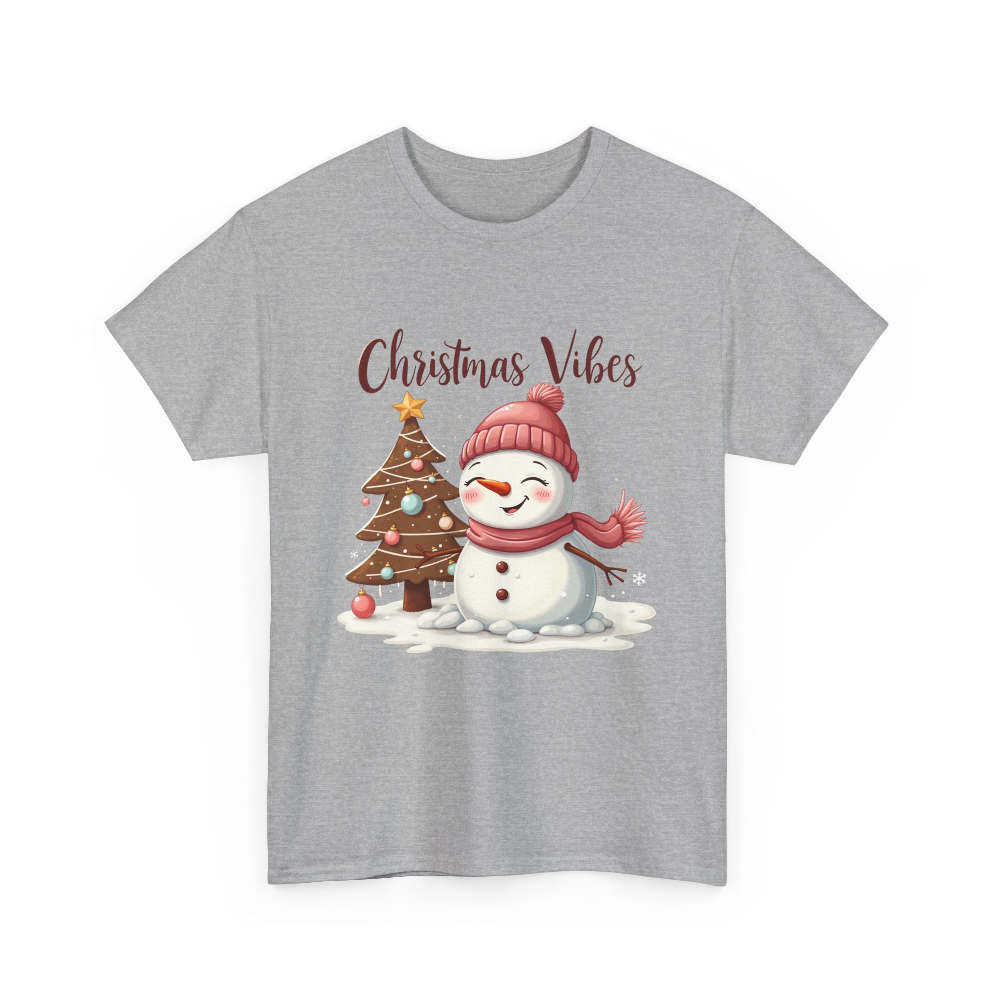 Cute Snowman Christmas Vibes T-Shirt