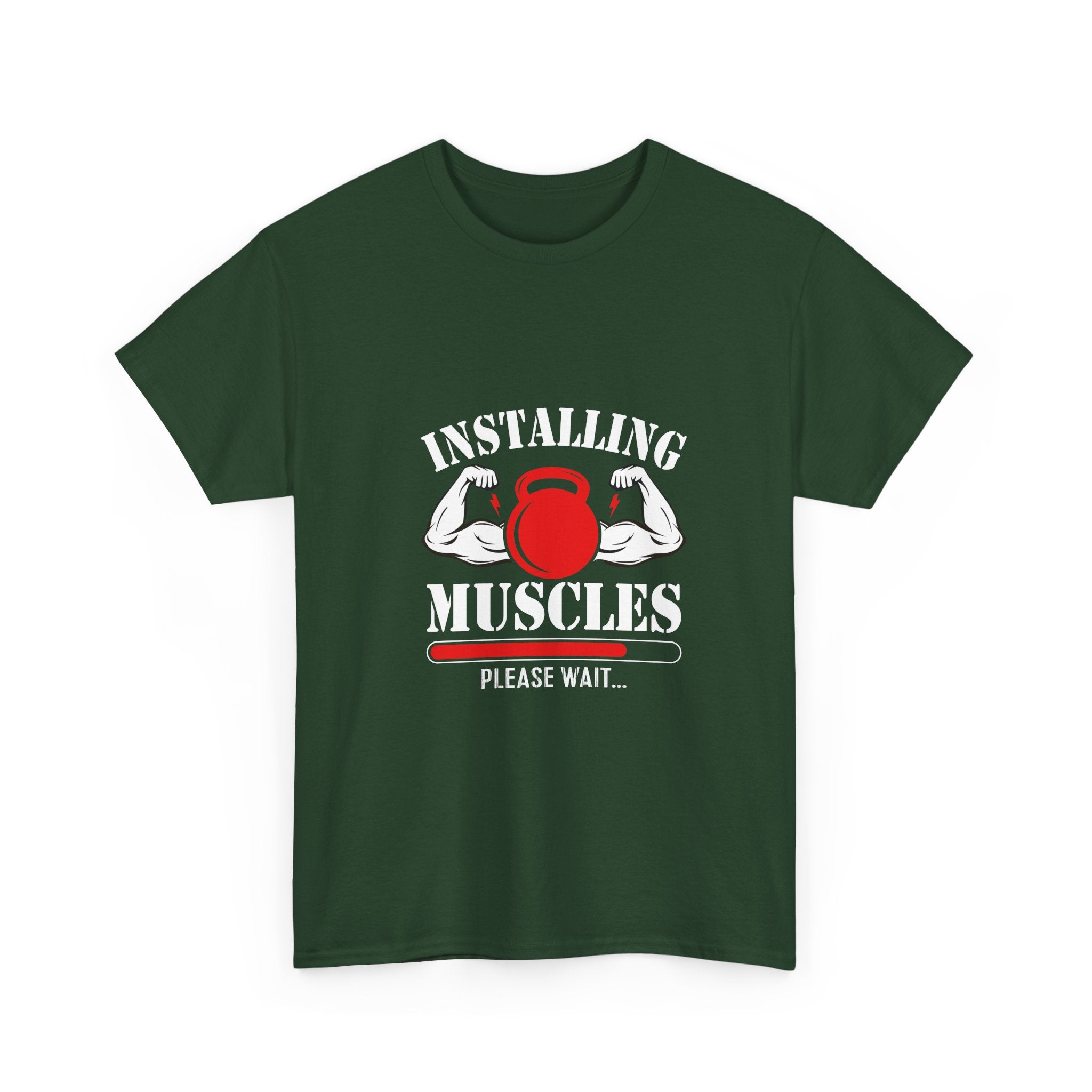 Installing Muscles T-Shirt - Gym Humor