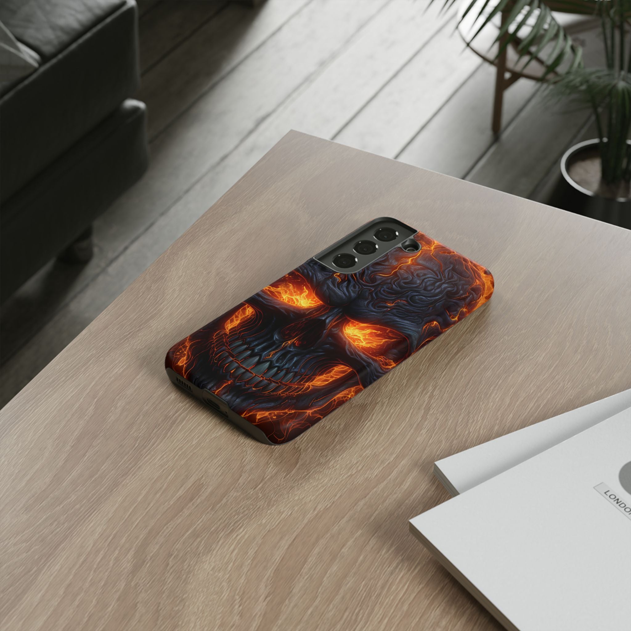 Fiery Skull Samsung Case