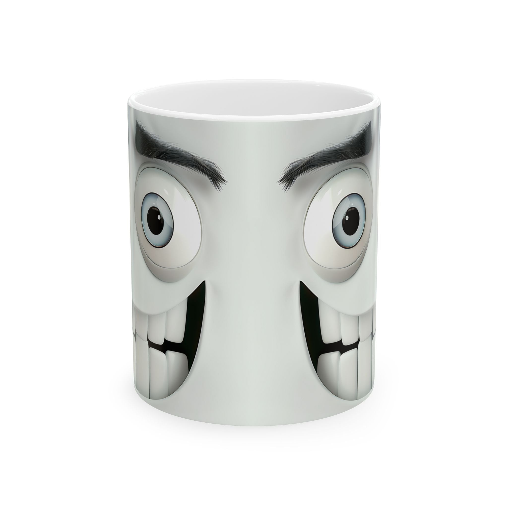 Happy Cartoon Face Mug - Cute Coffee Cup