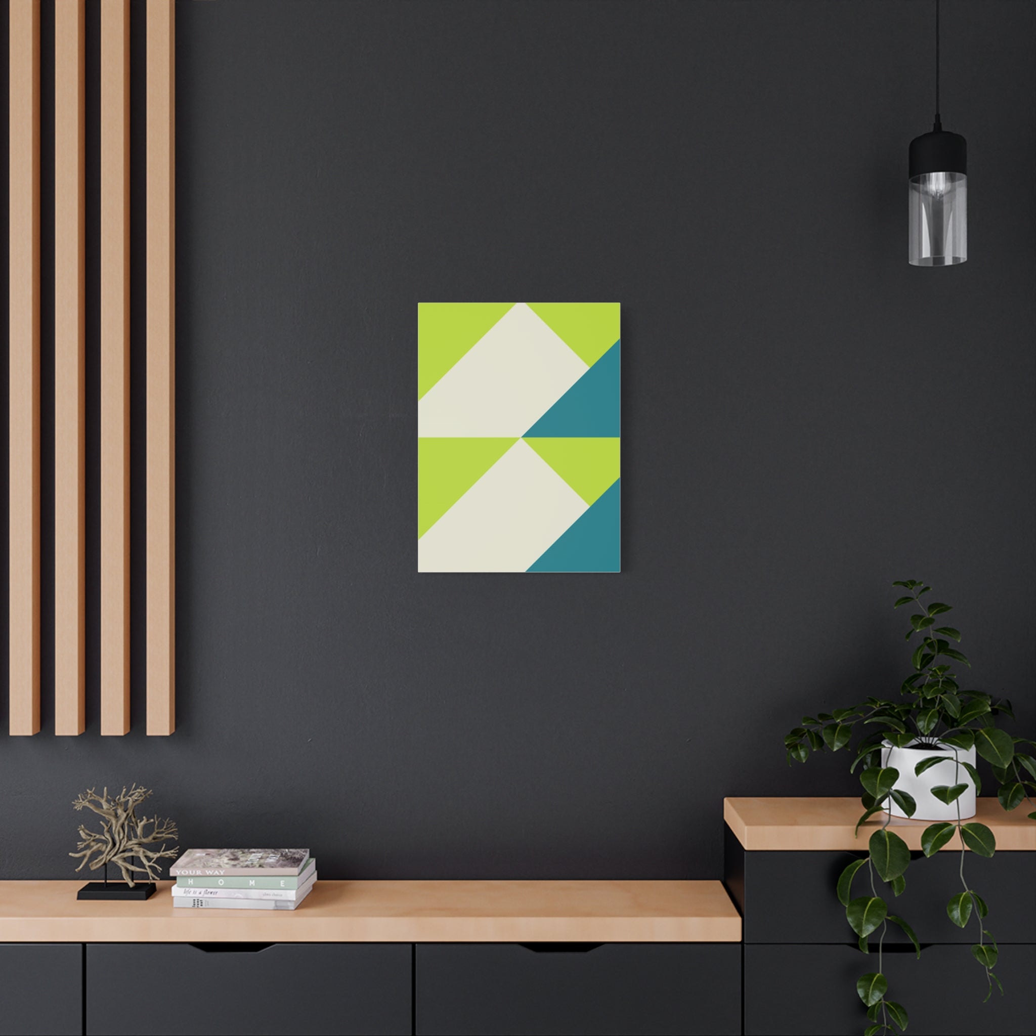 Geometric Triangle Canvas Wall Art