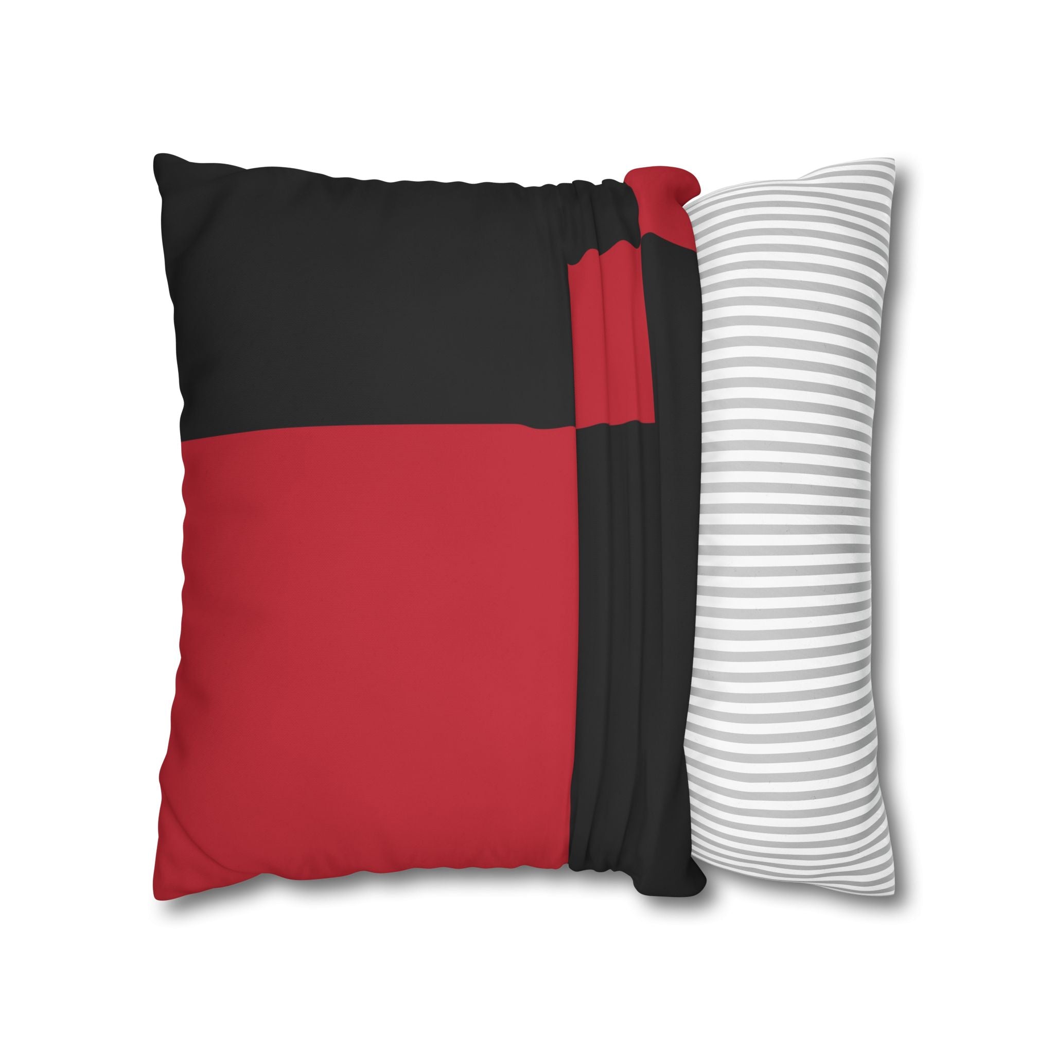 Abstract Red & Black Geometric Pillowcase