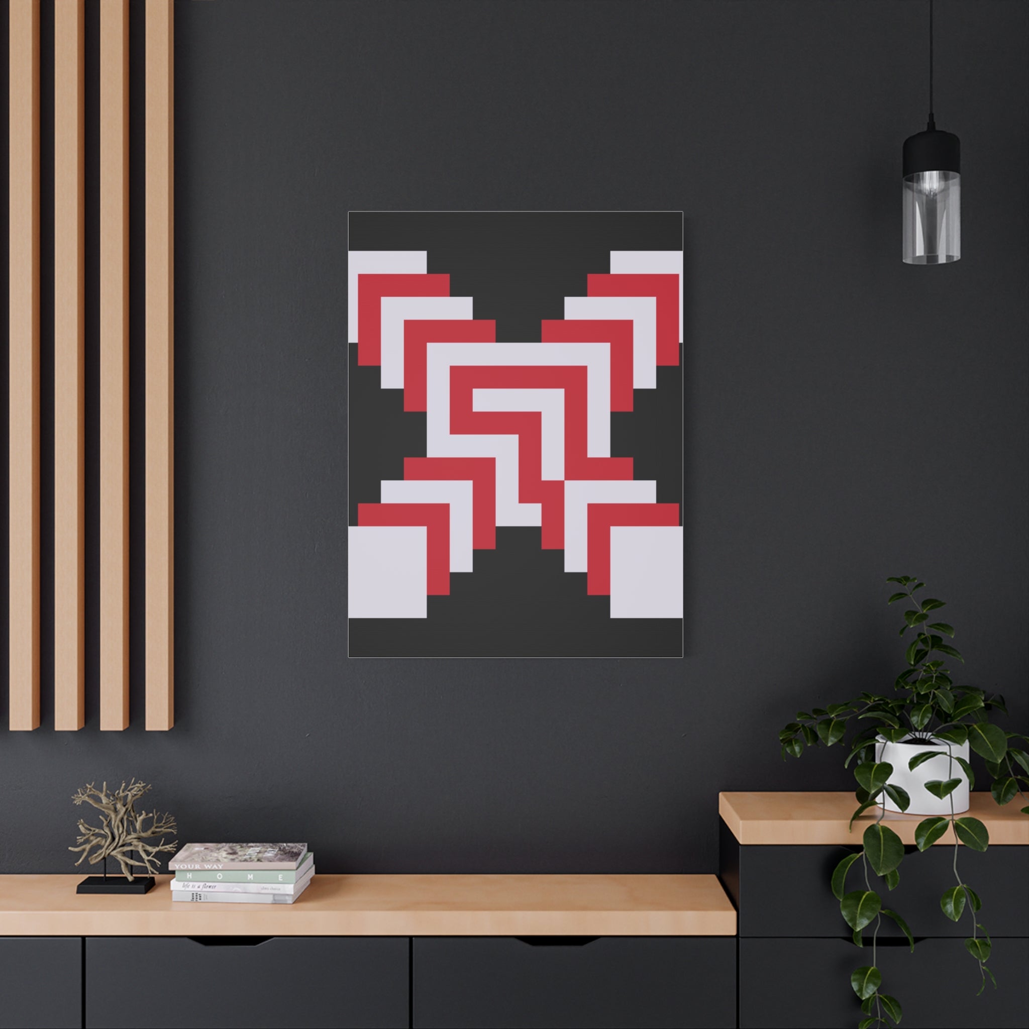 Geometric X Abstract Art Canvas Print