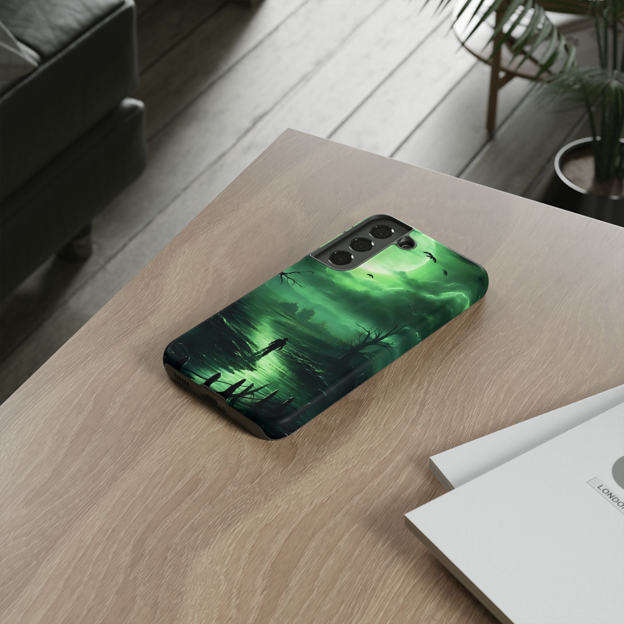 Eerie Swamp Moon Samsung Case