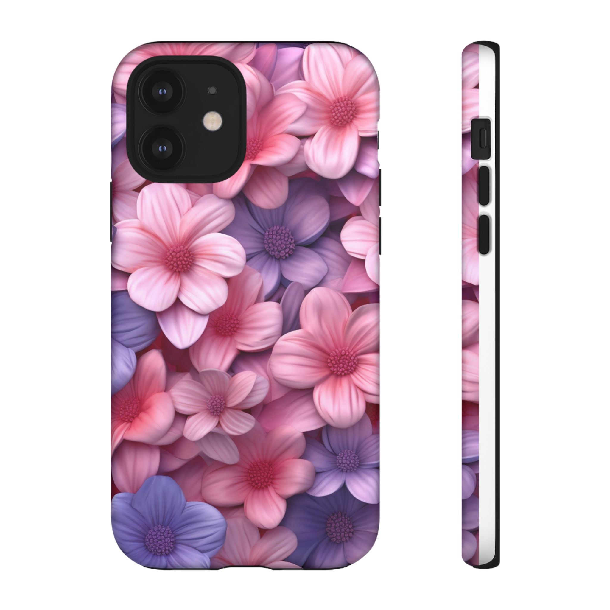 Floral Bloom Hexagon Stone iPhone Case