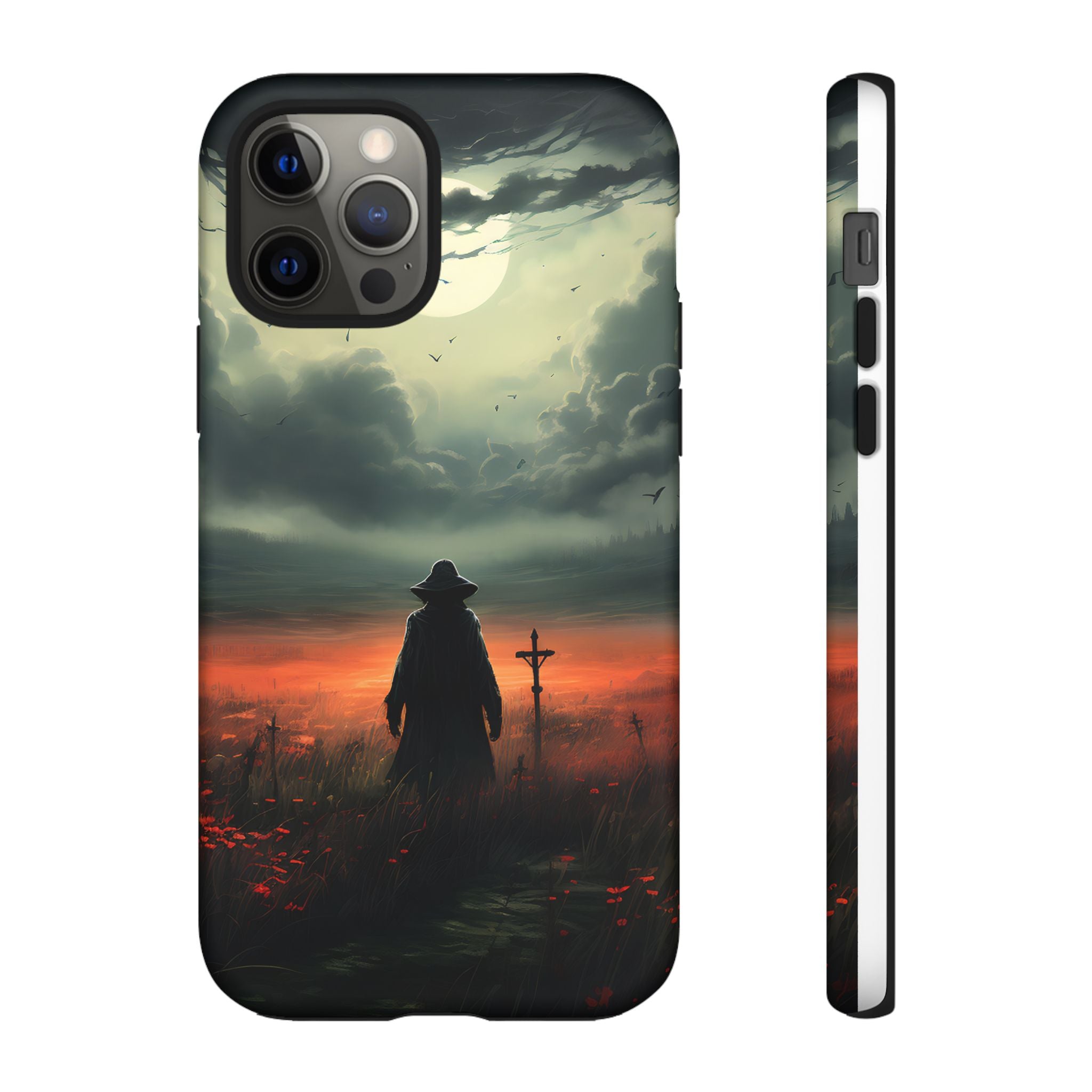 Haunted Field Hexagon Stone iPhone Case