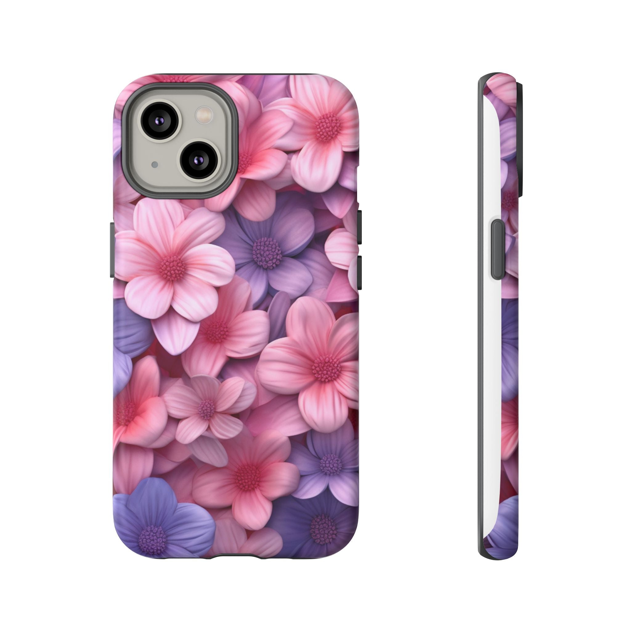 Floral Bloom Hexagon Stone iPhone Case