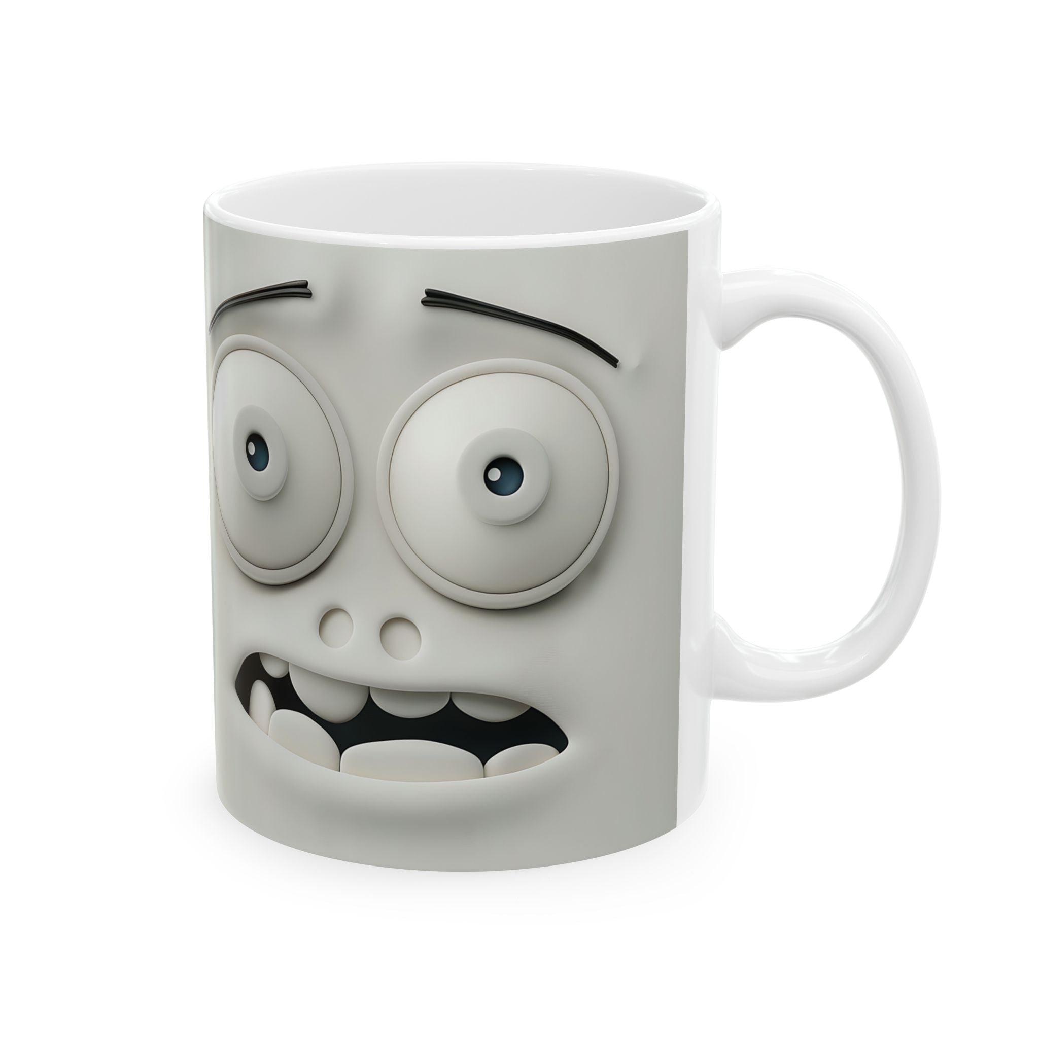 Cute Worried Faces 3D Mug