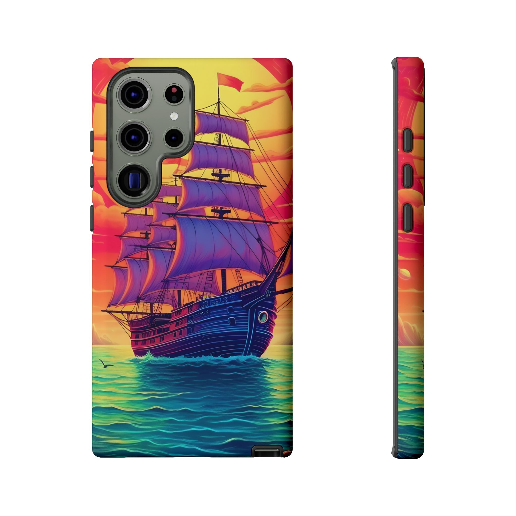 Sunset Galleon Samsung Phone Case