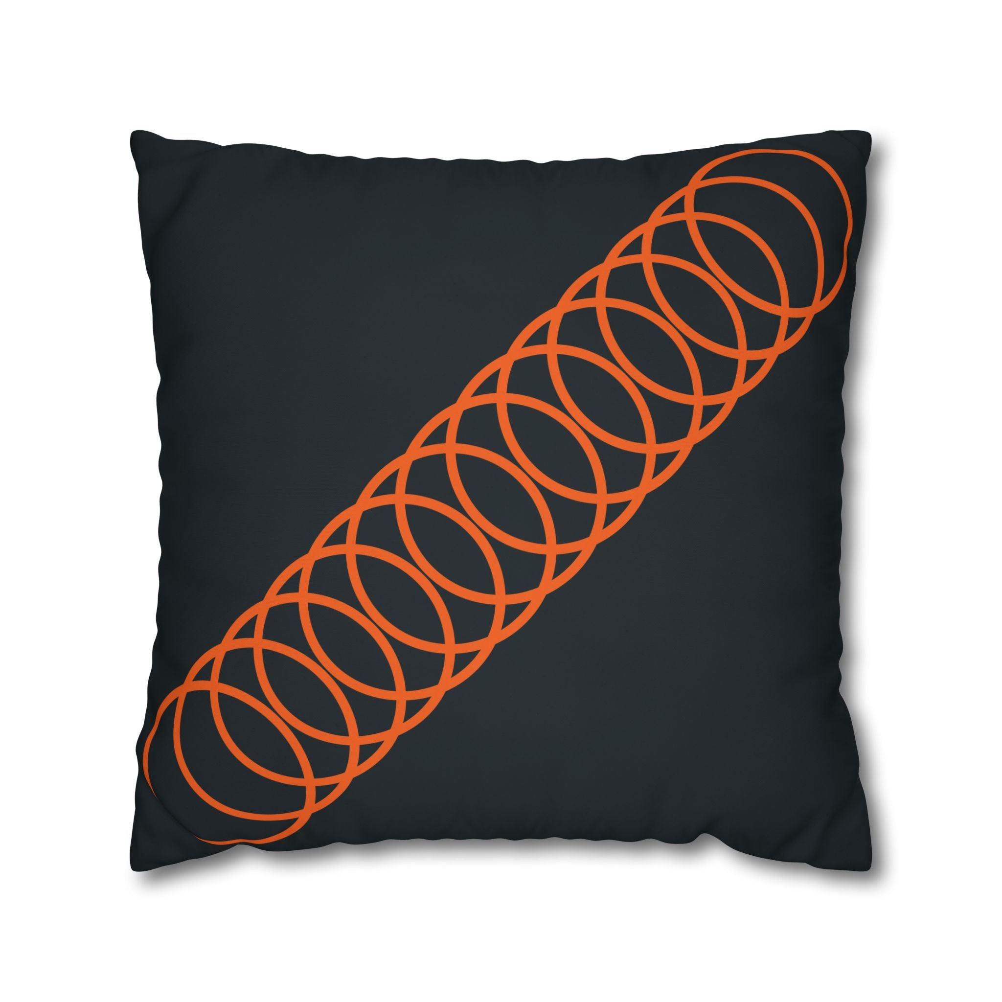 Orange Coil Spring Pillowcase - Teal