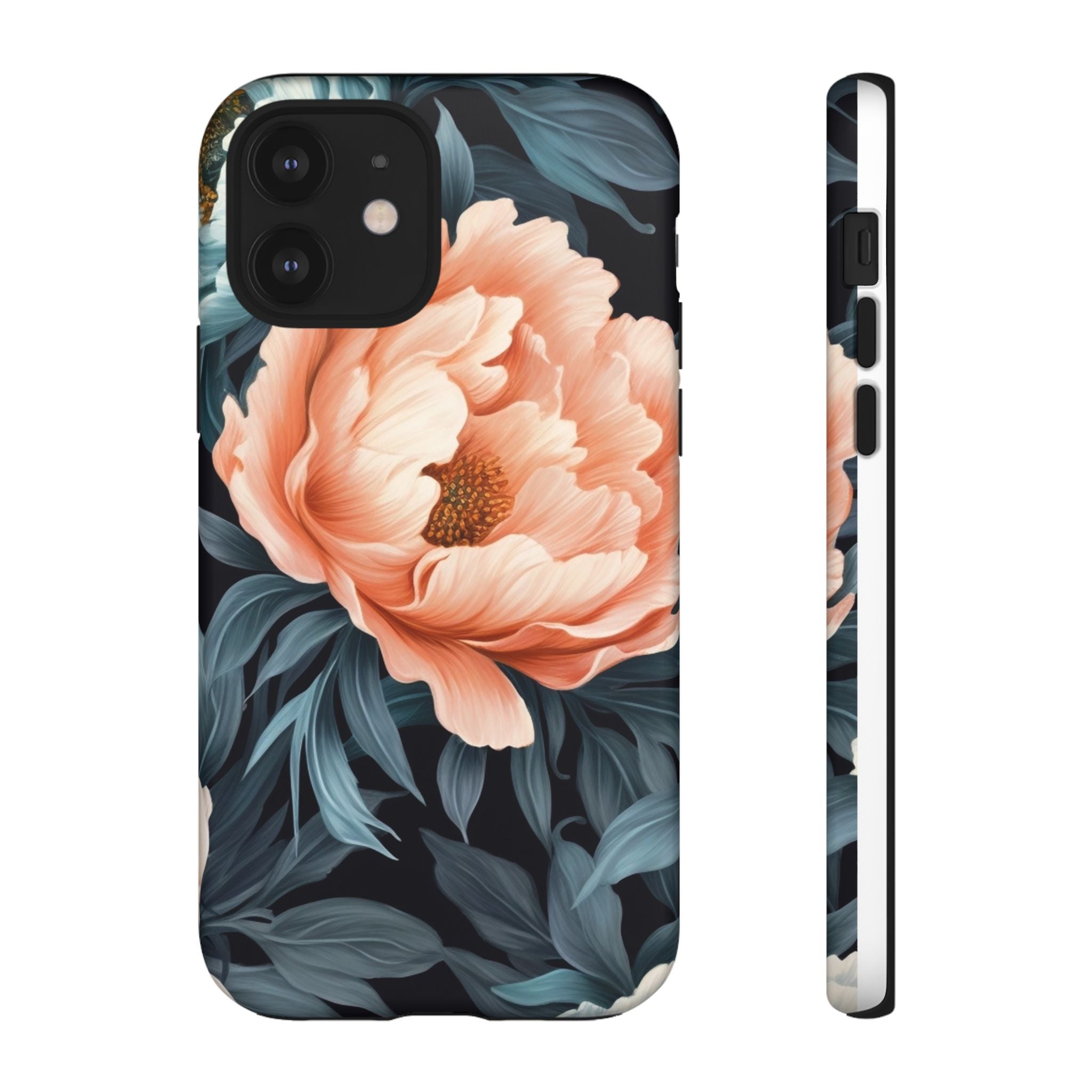 Moody Floral iPhone Case - Hexagon Stone