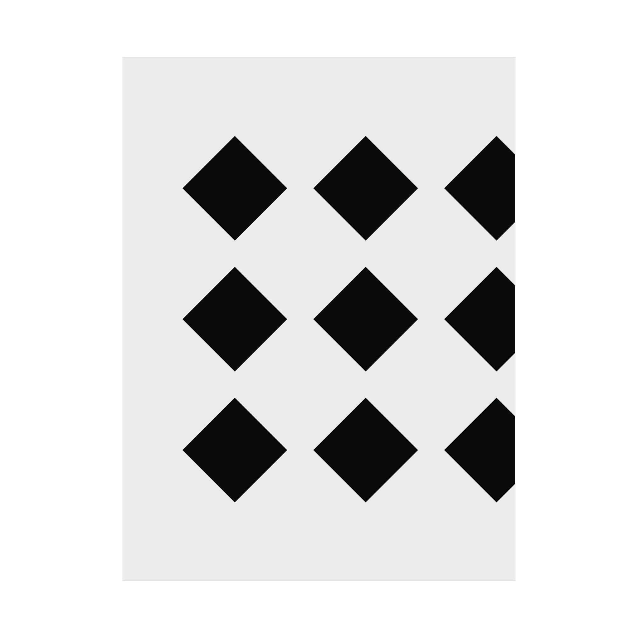 Black Diamond Grid: Minimalist Art Poster