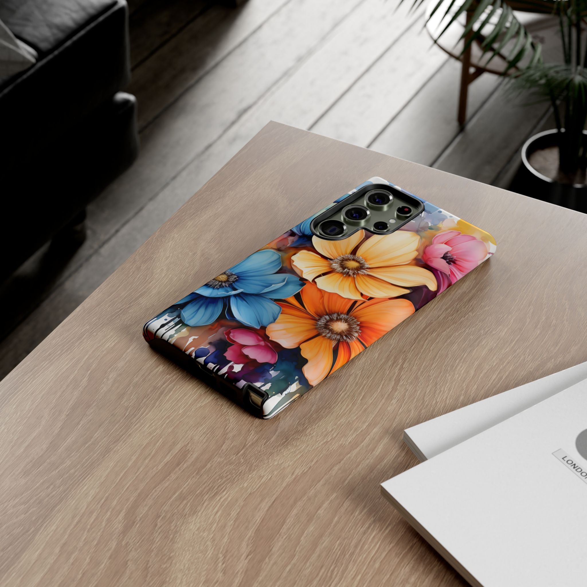 Vibrant Floral Watercolor Samsung Case