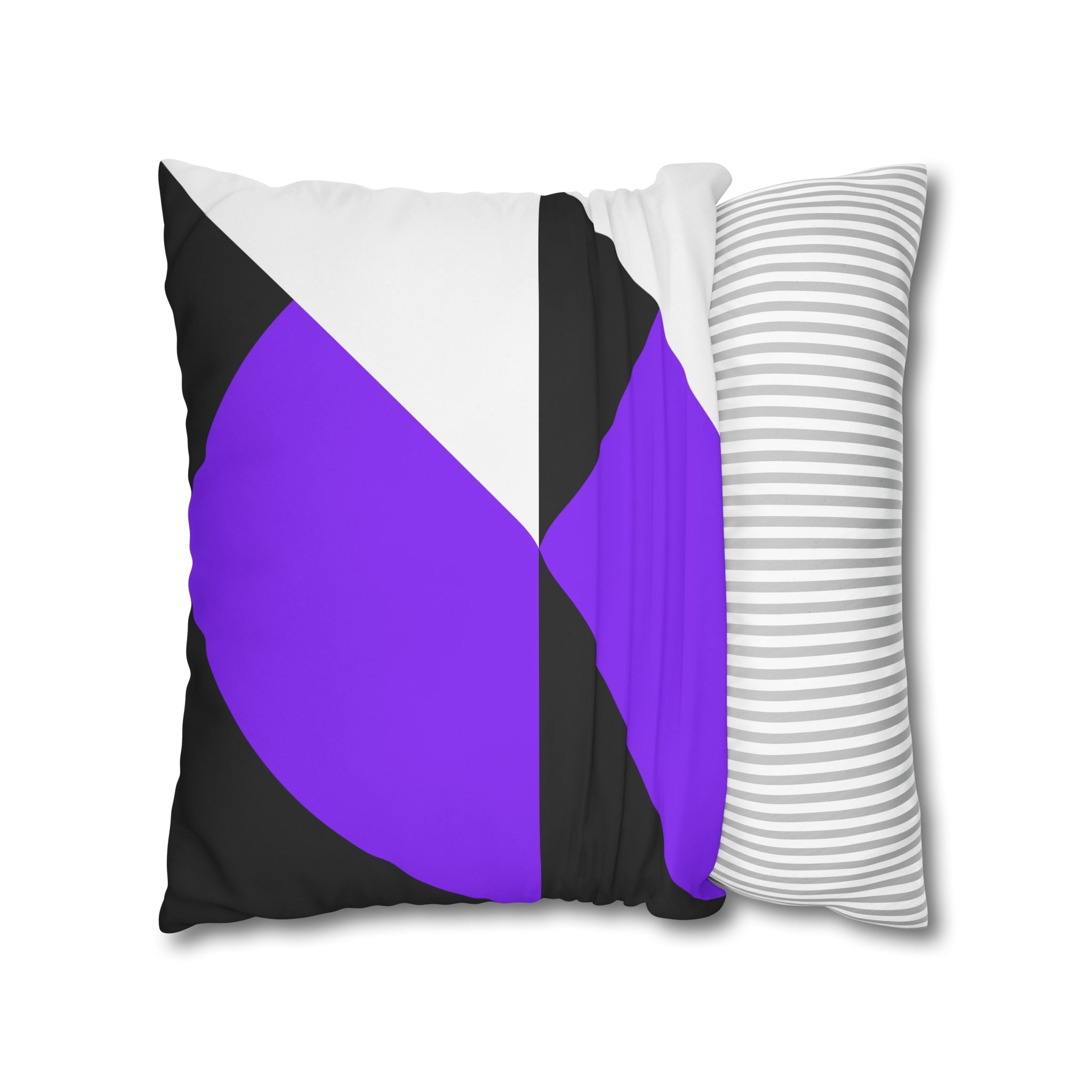 Geometric Purple Triangle Pillowcase