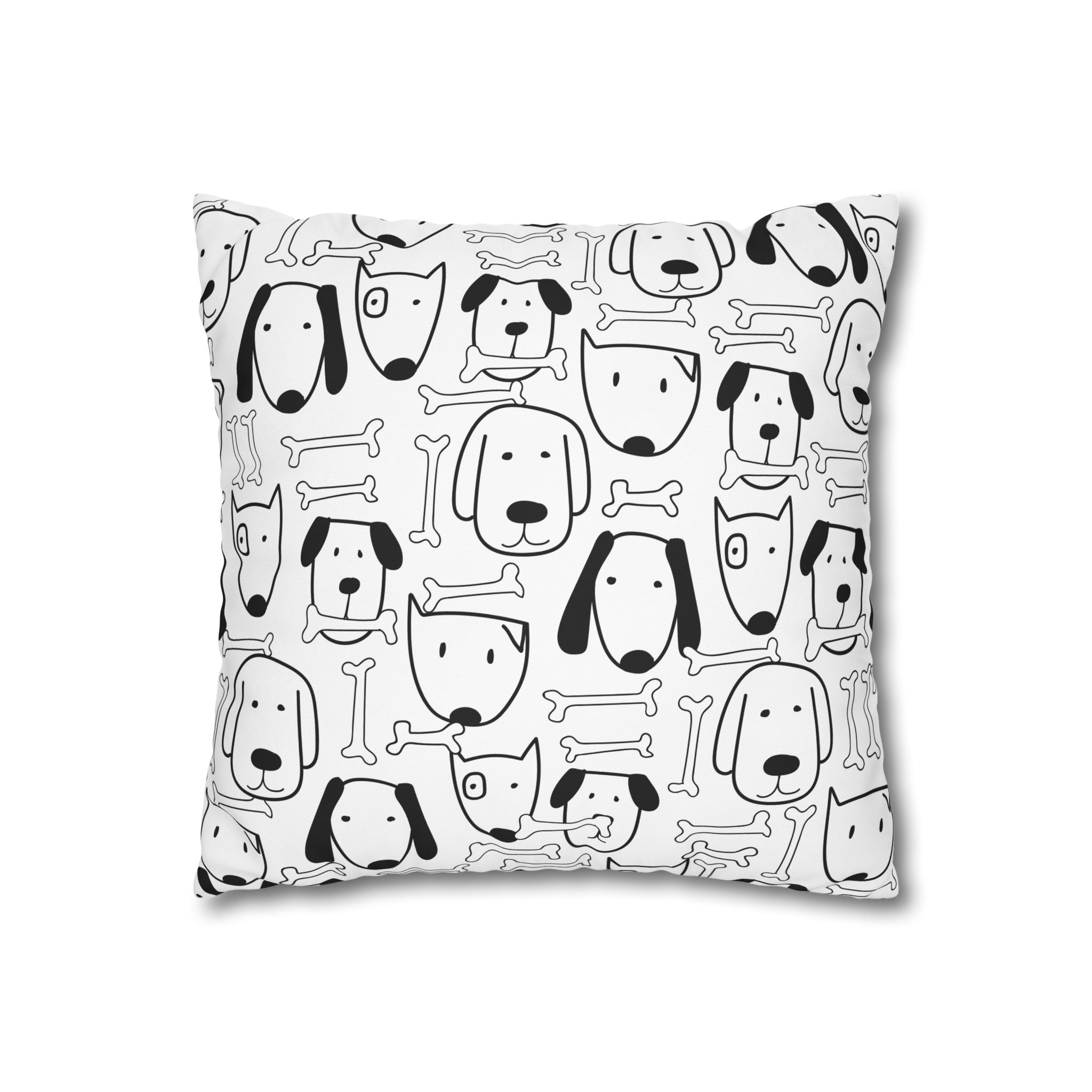 Cute Puppy Bone Pillowcase - Kids'