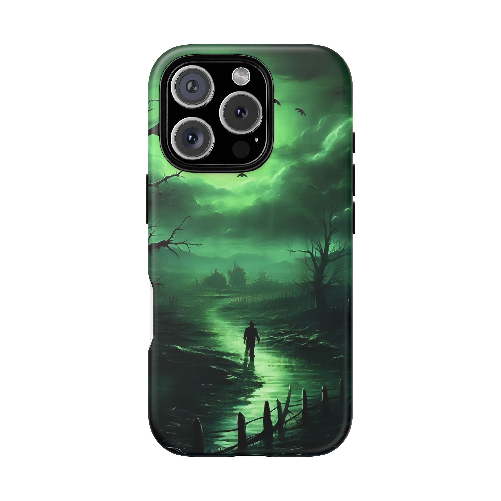 Swamp Moon Gothic iPhone Case - Hexagon Stone