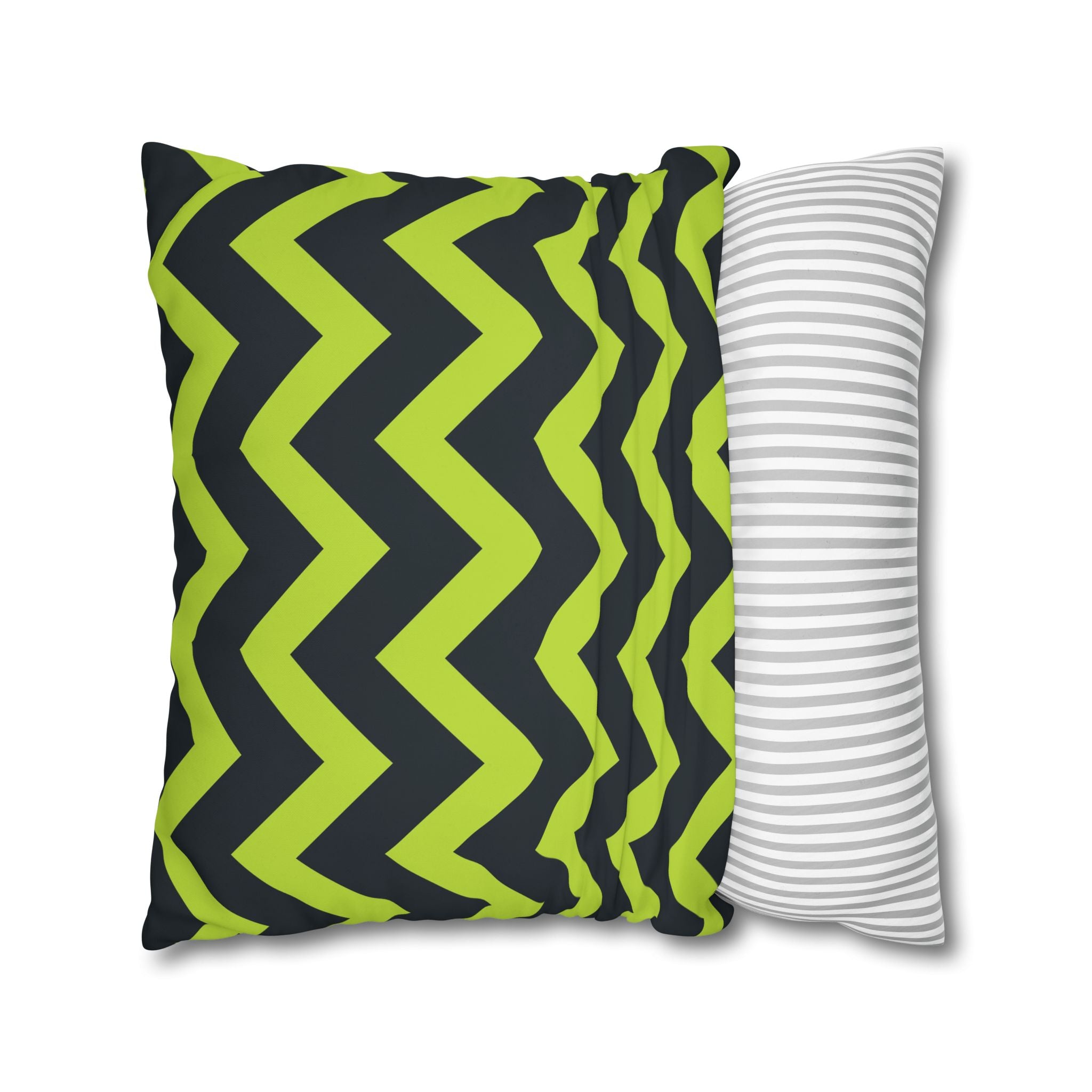 Teal & Lime Zigzag Chevron Pillowcase