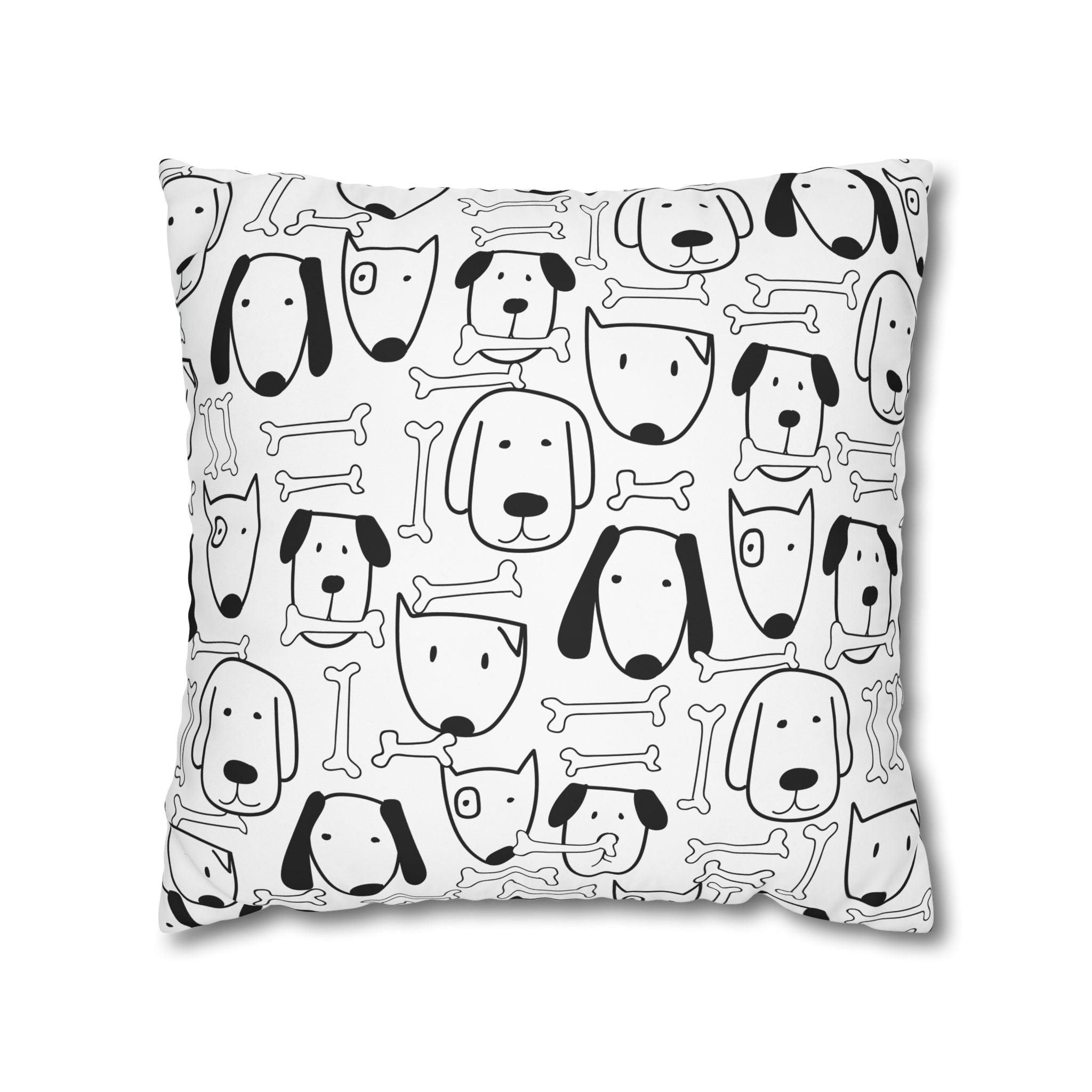 Cute Puppy Bone Pillowcase - Kids'