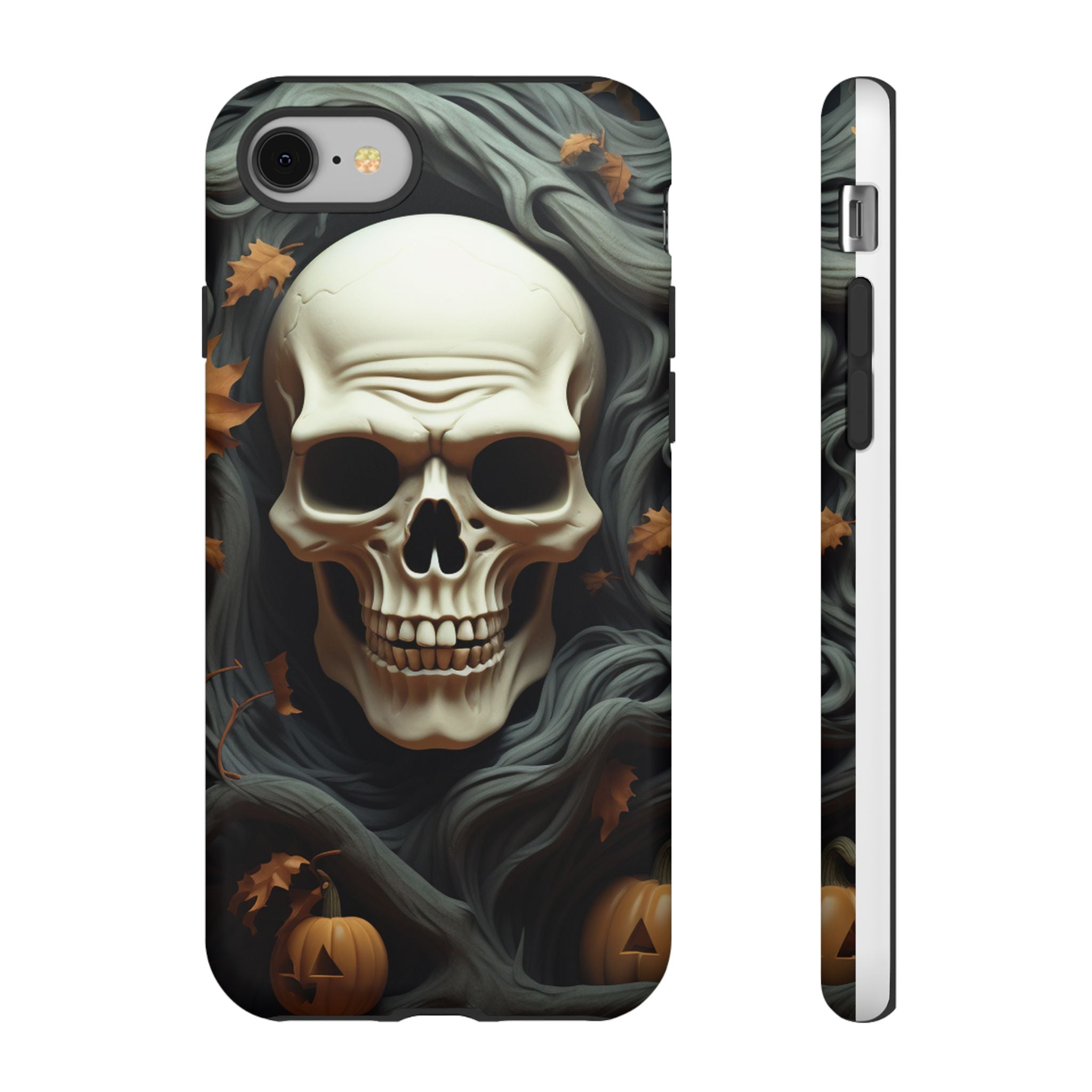 Halloween Skull Hexagon Stone iPhone Case