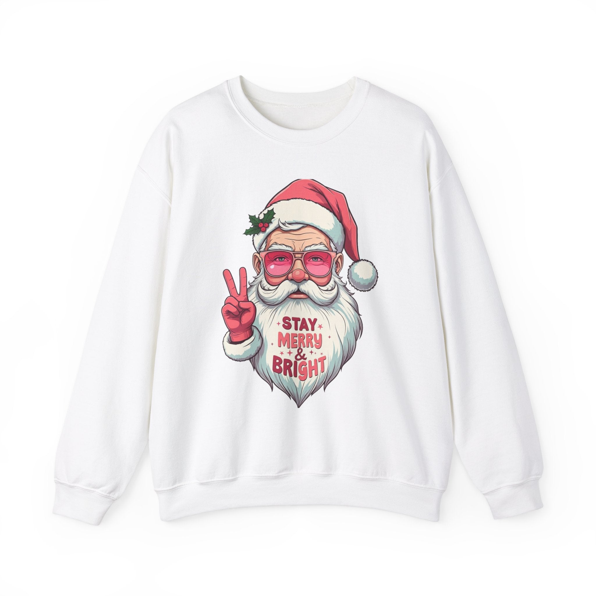 Pink Santa Peace Sweatshirt