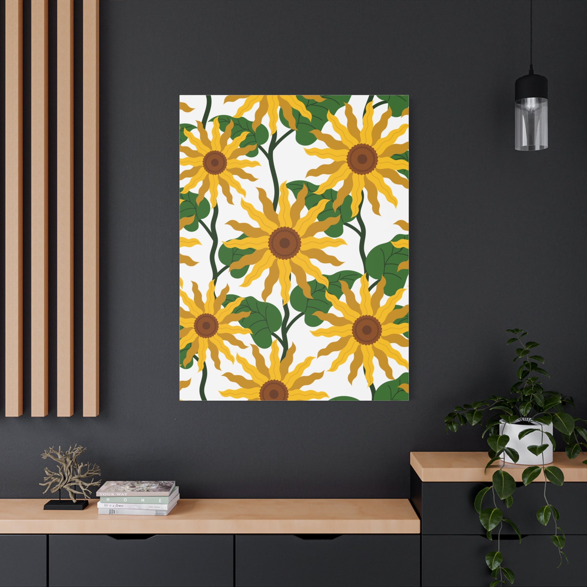 Bold Sunflower Canvas Art Print