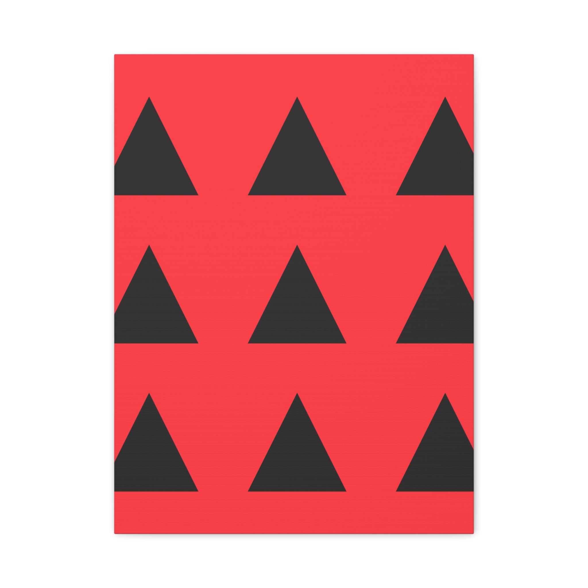 Red & Black Triangle Canvas Art