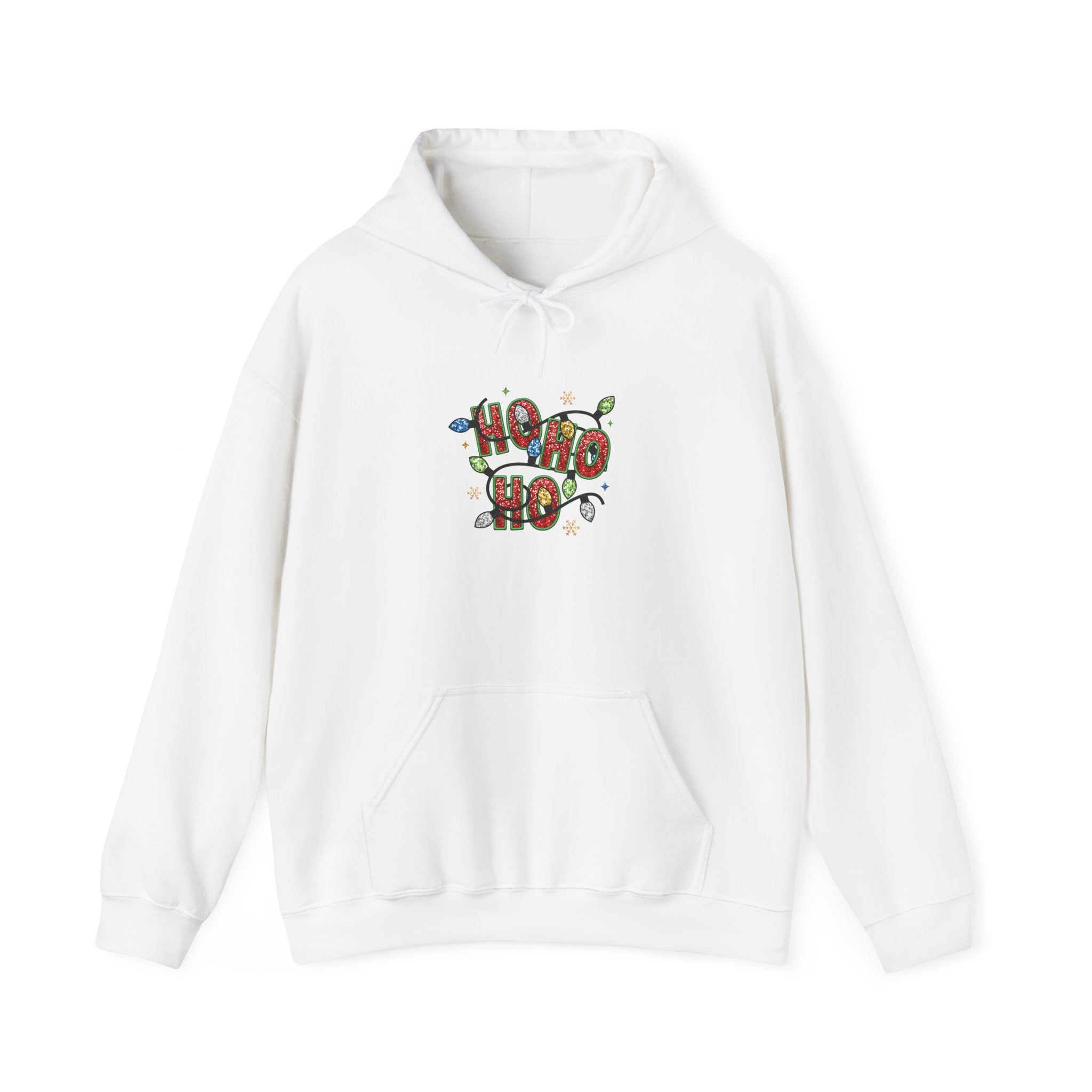 Glittery HO HO HO Christmas Hoodie