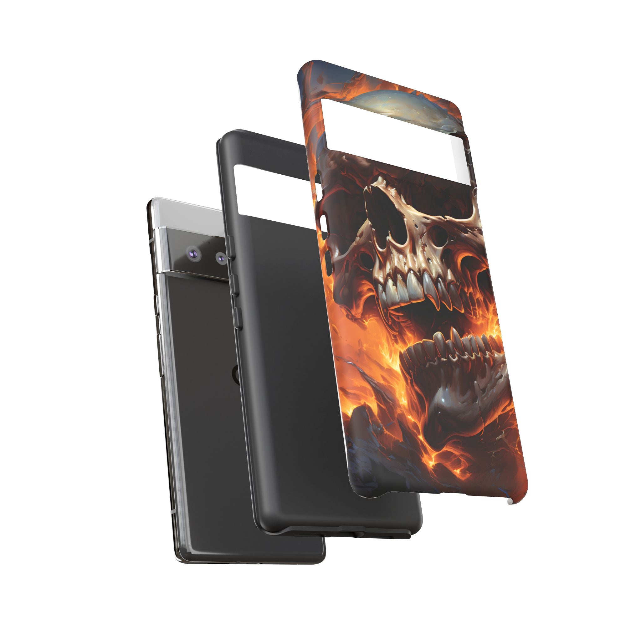 Fiery Skull Google Pixel Case (All Models)