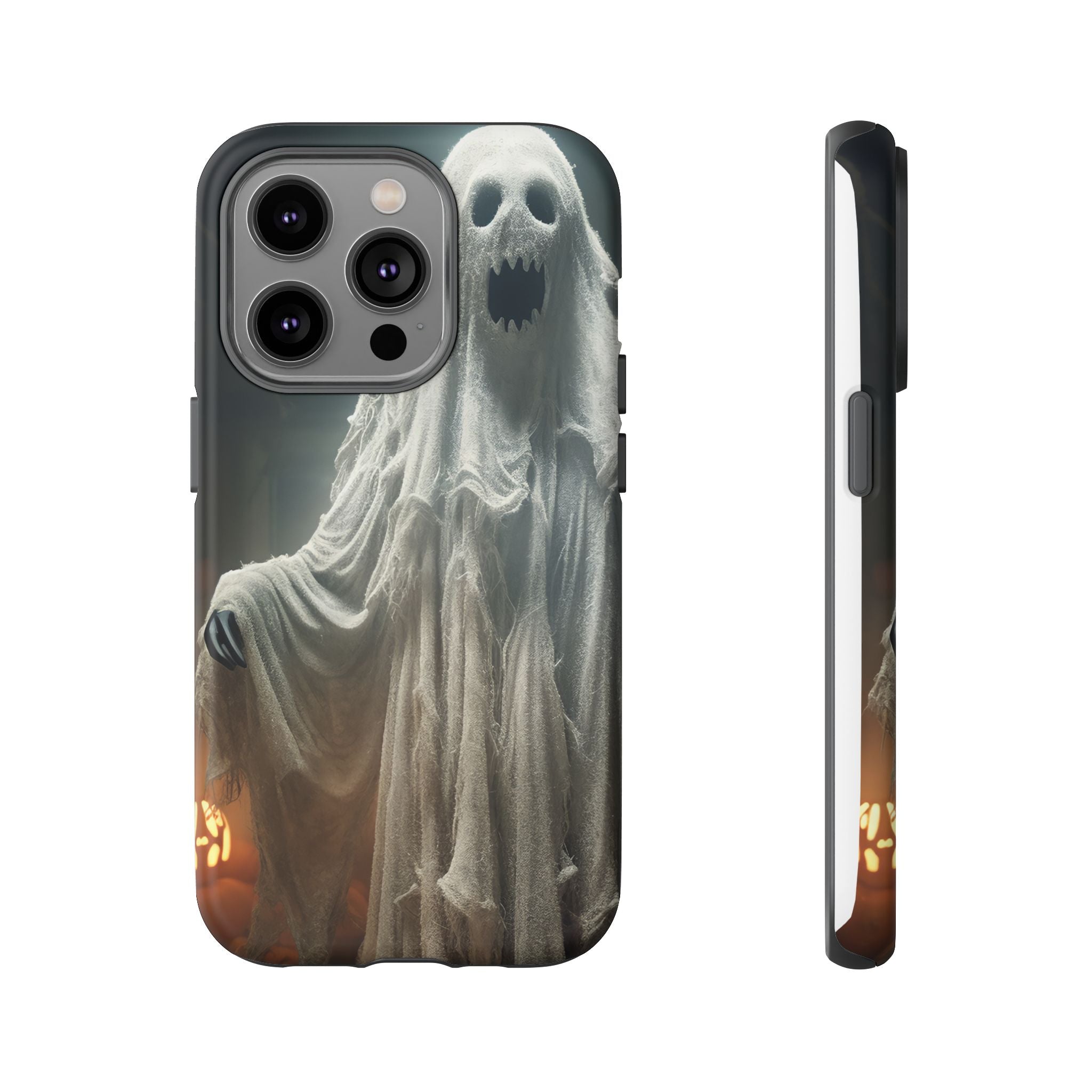 Spooky Ghost Hexagon Stone iPhone Case