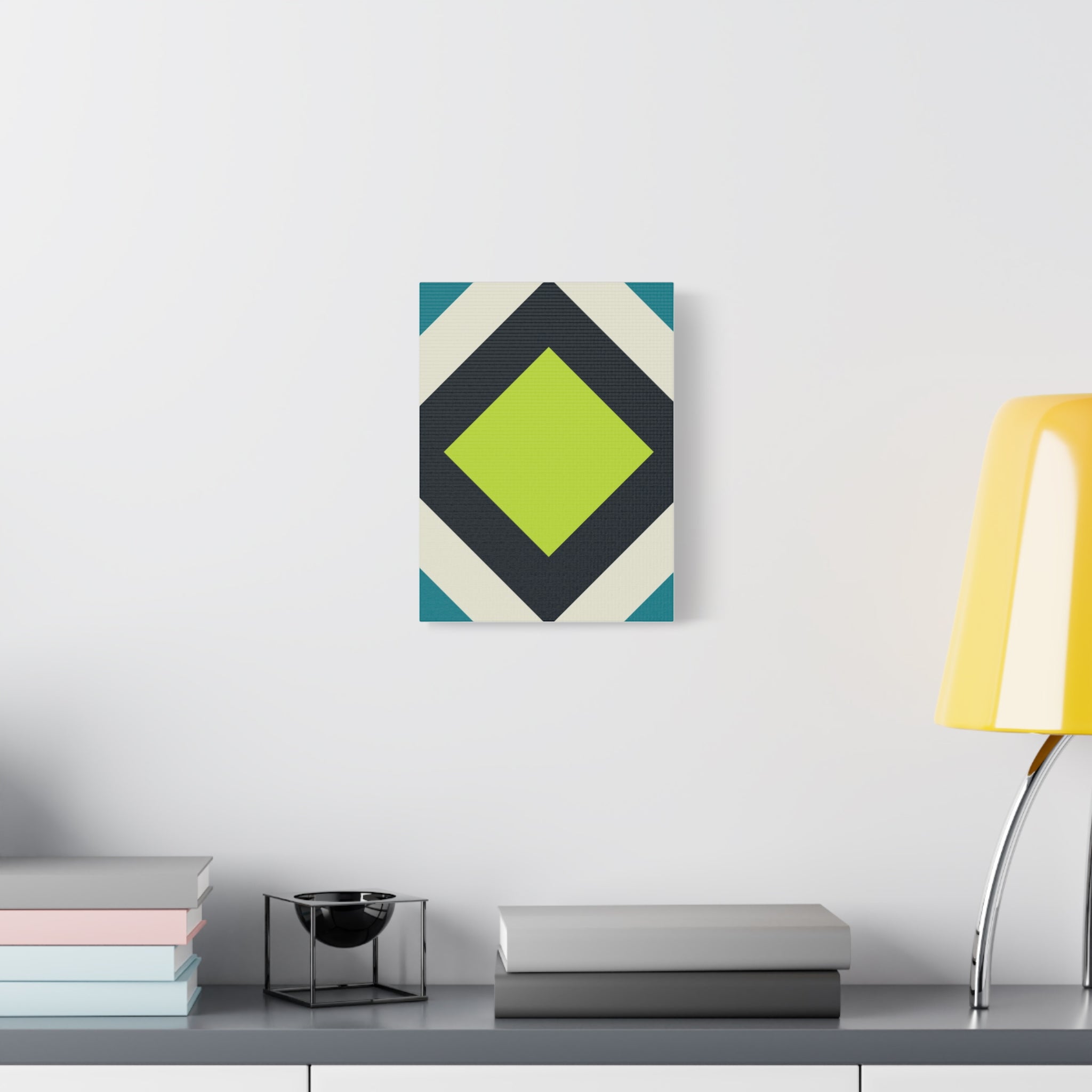 Geometric Diamond Canvas Art Print