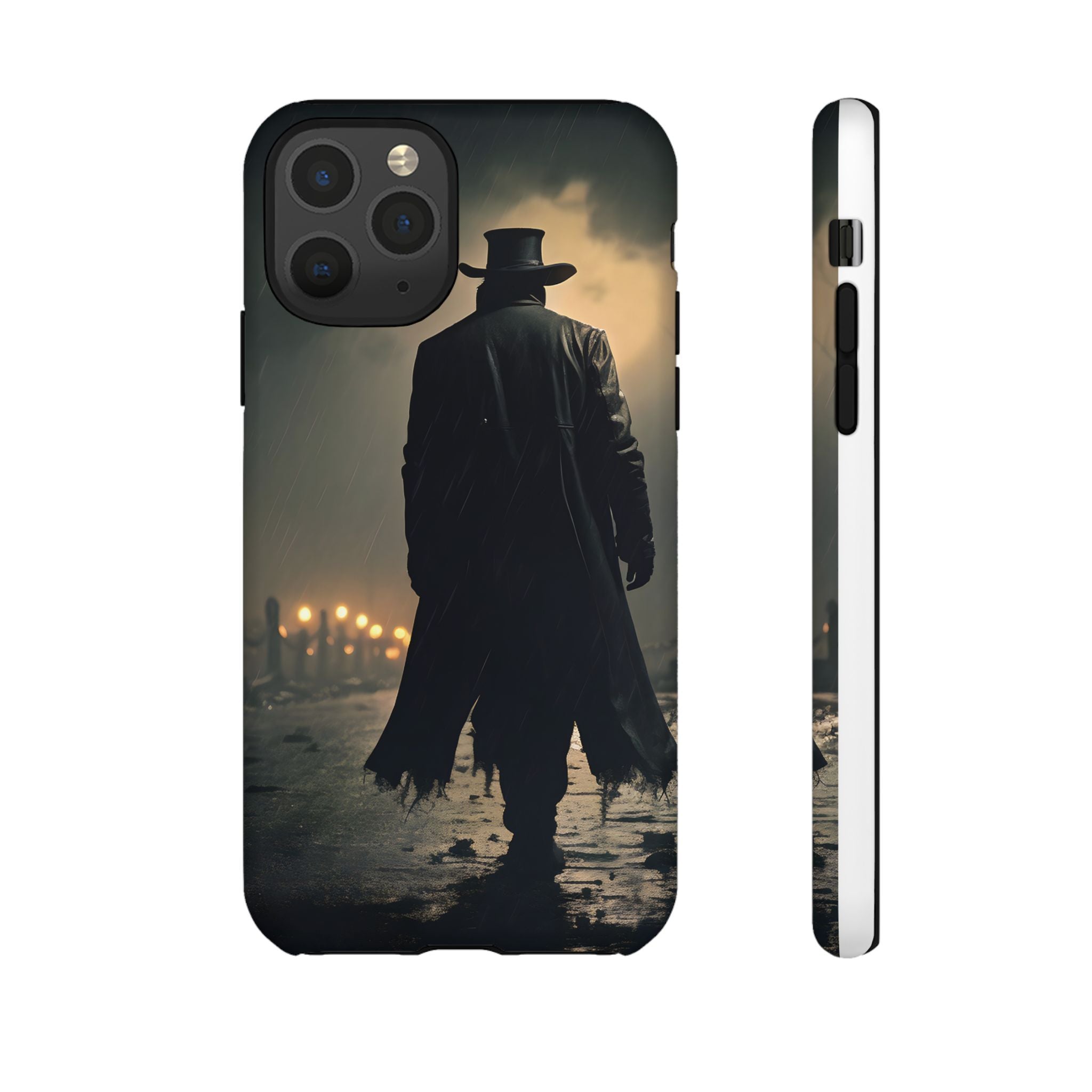 Mysterious Night Walk Hexagon Stone iPhone Case