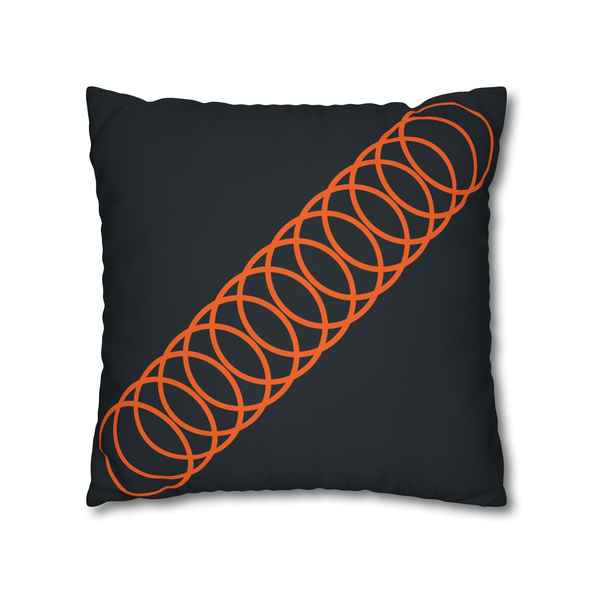 Orange Coil Spring Pillowcase - Teal