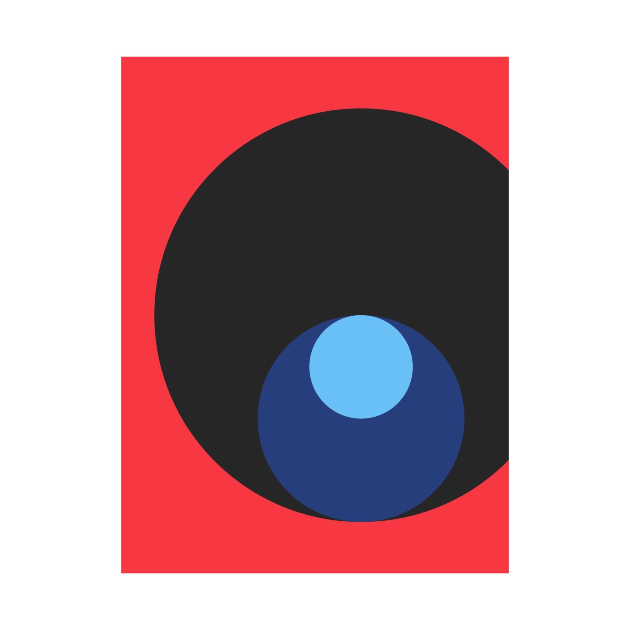 Abstract Red Circle Minimalist Poster